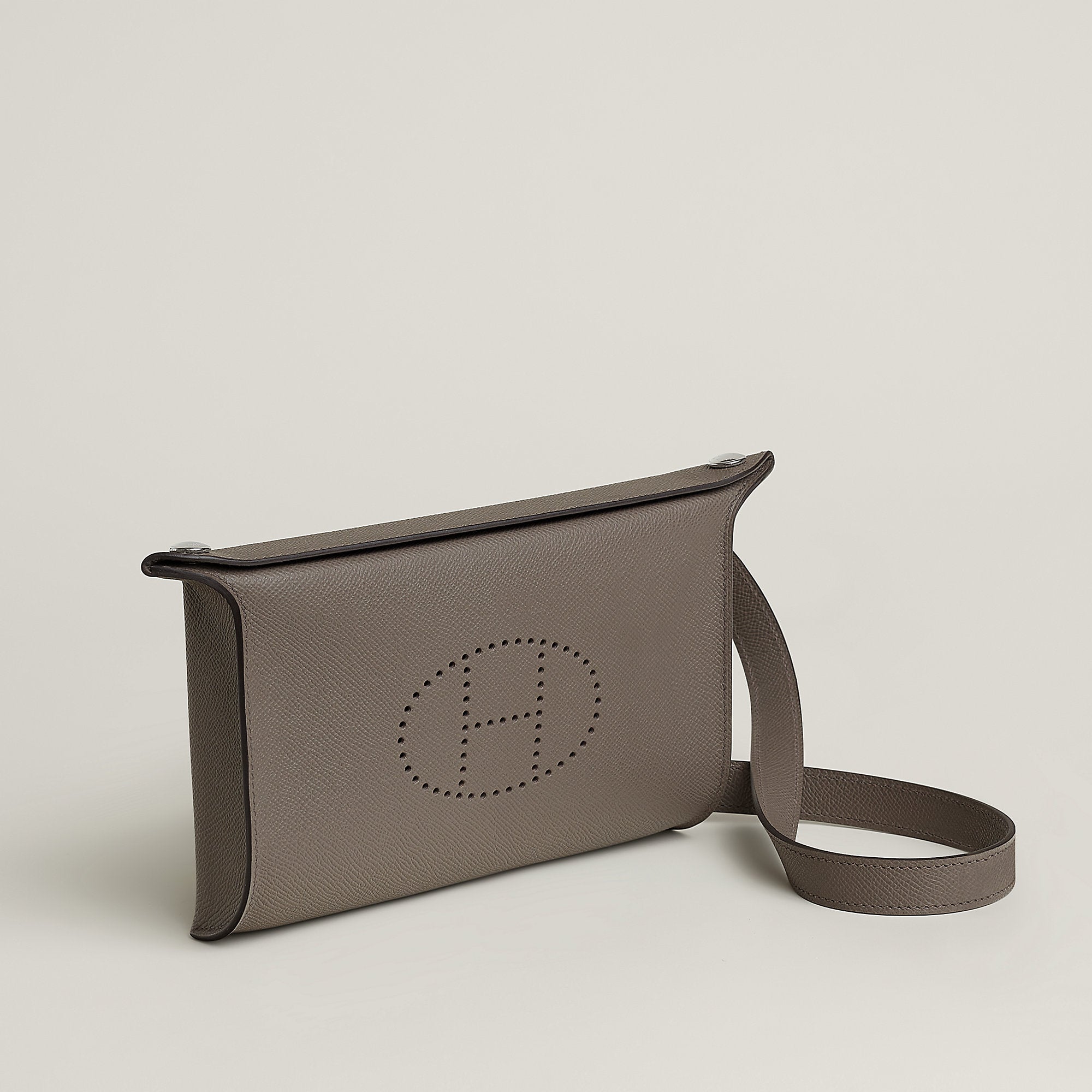 Hermes Videpoches Bag Gris Tain