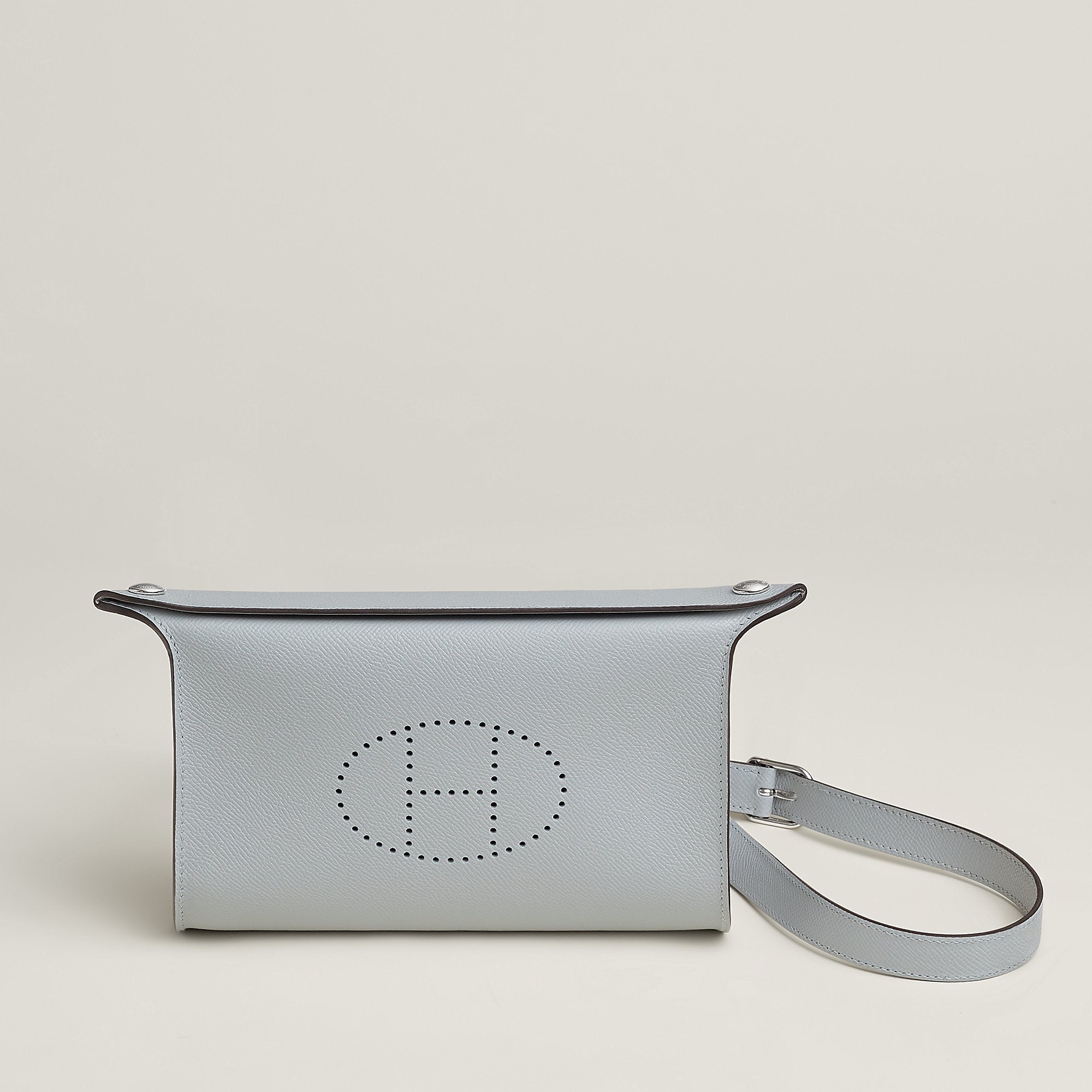 Hermes Videpoches Bag Bleu Glacier
