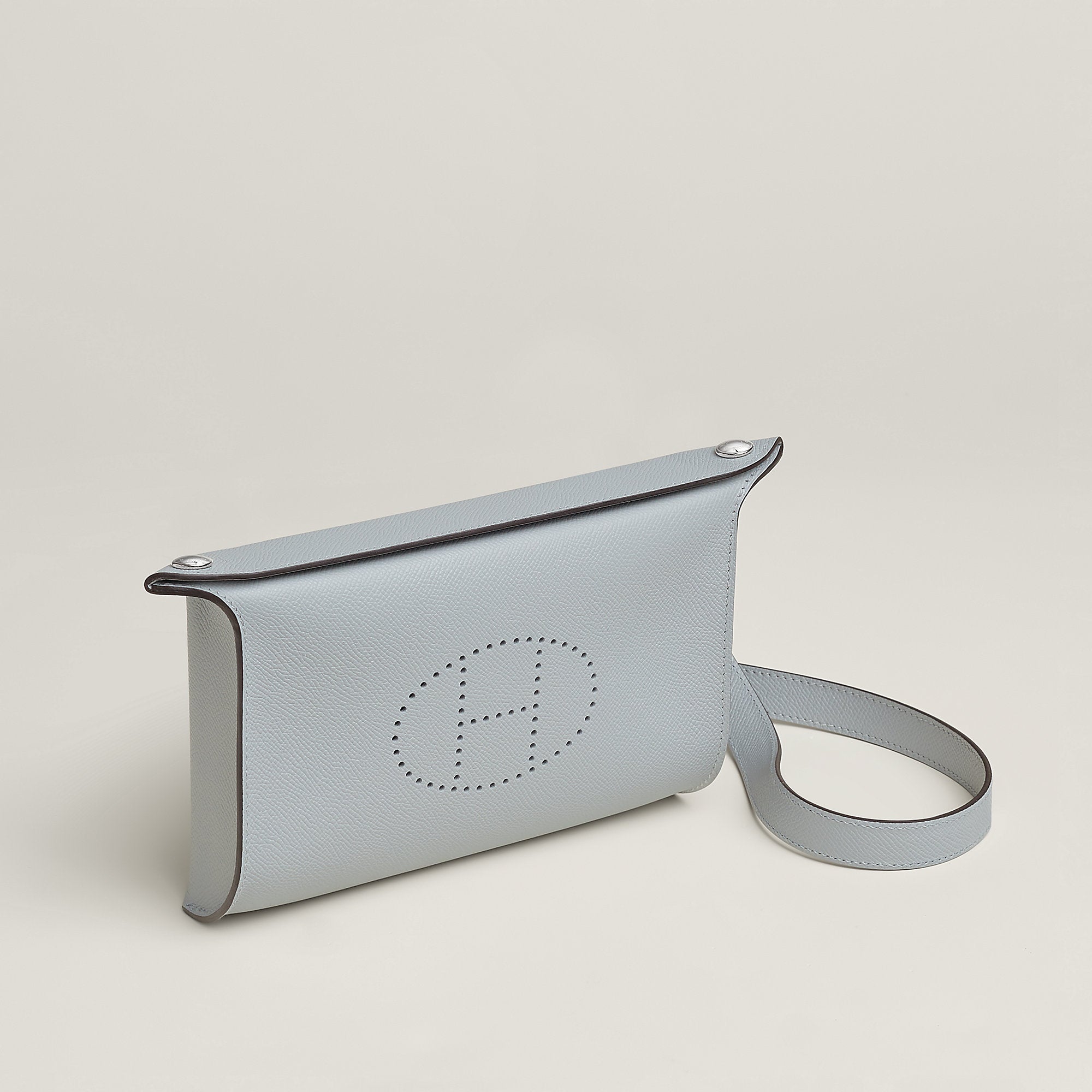 Hermes Videpoches Bag Bleu Glacier