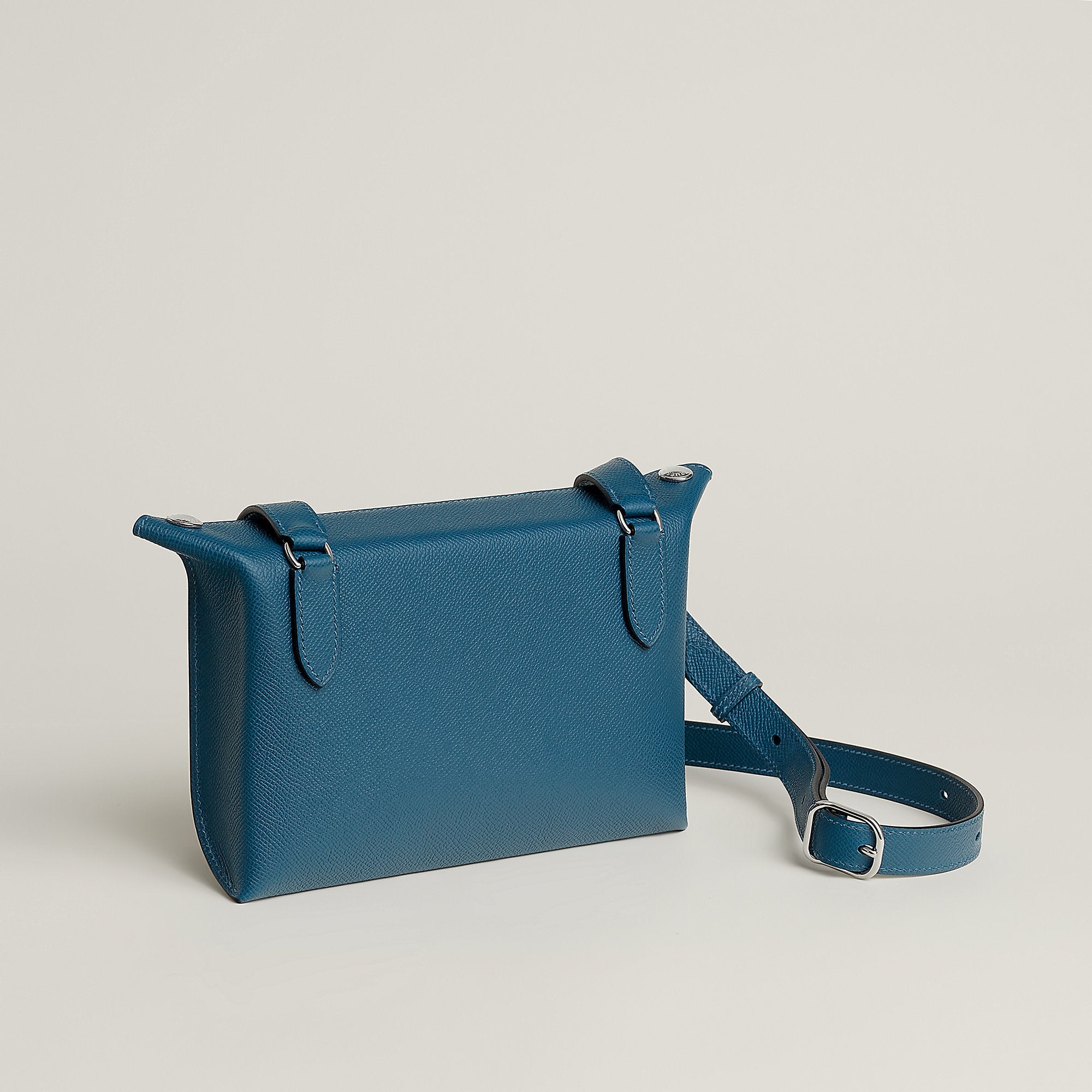 Hermes Videpoches Bag Deep Blue