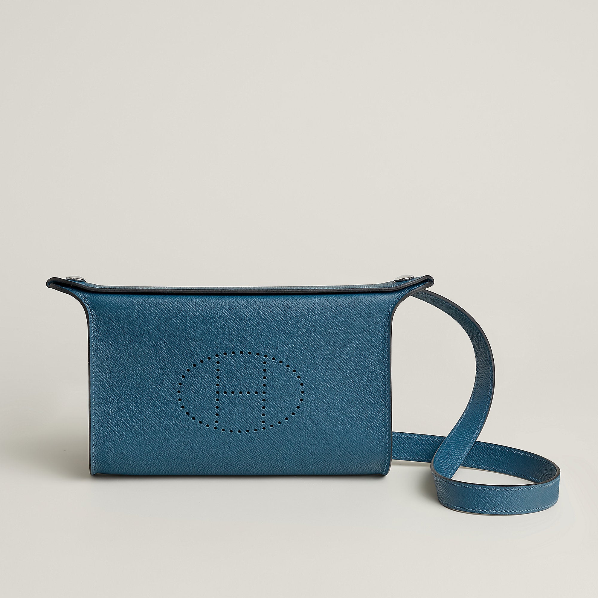 Hermes Videpoches Bag Deep Blue
