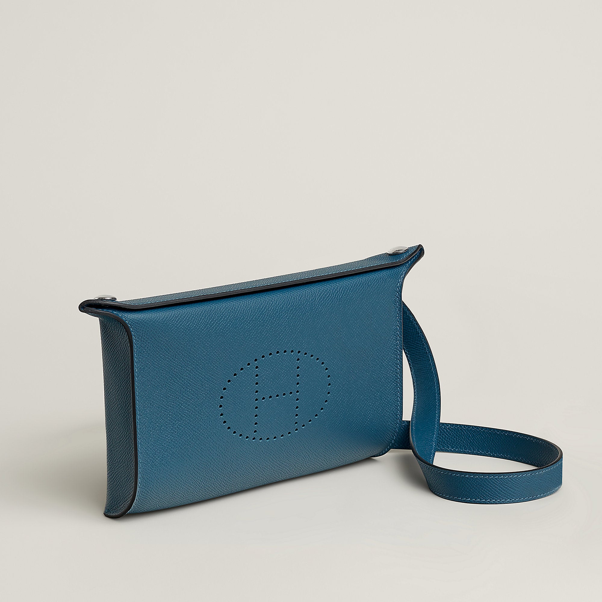 Hermes Videpoches Bag Deep Blue