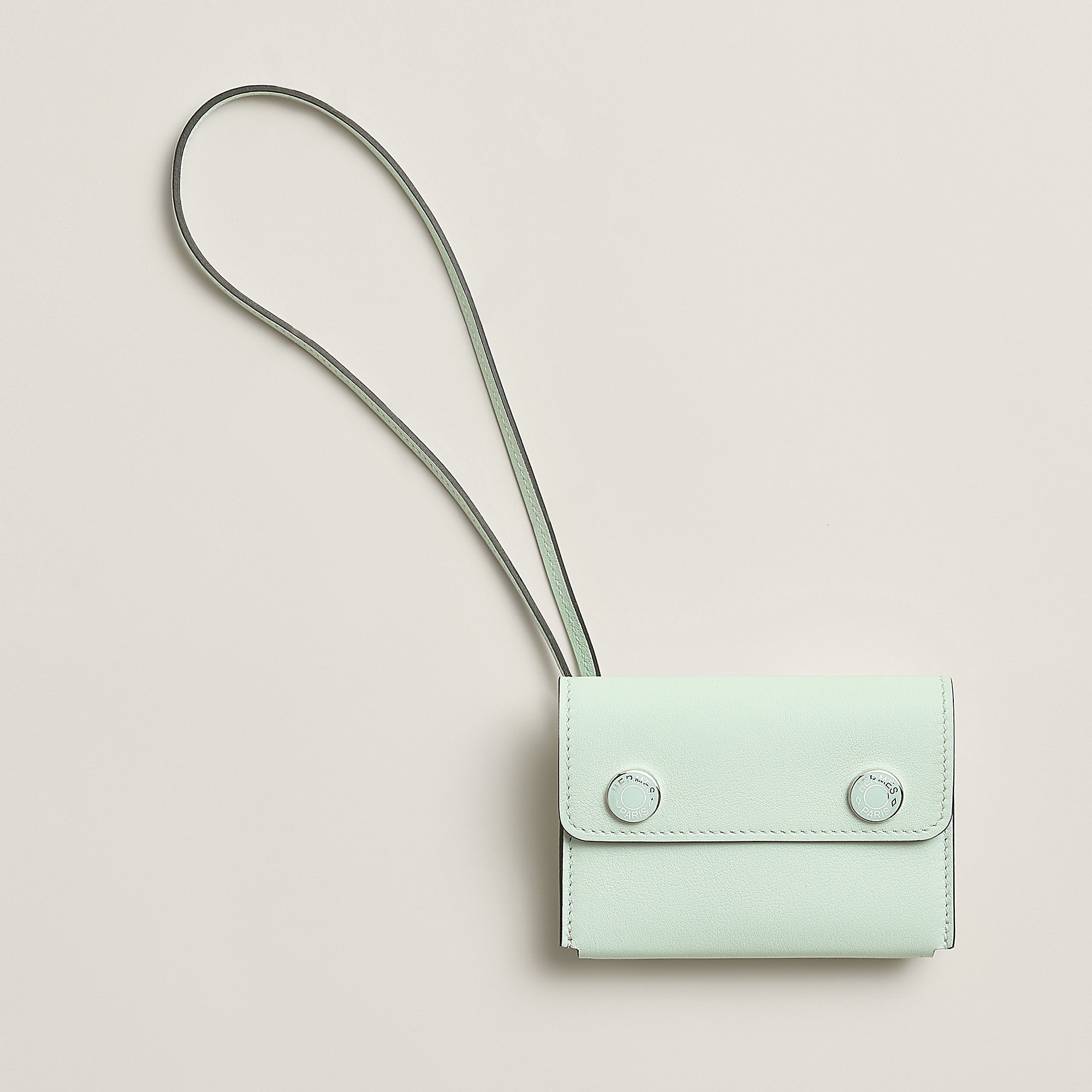 Hermes Nap Card Holder Vert Peppermint