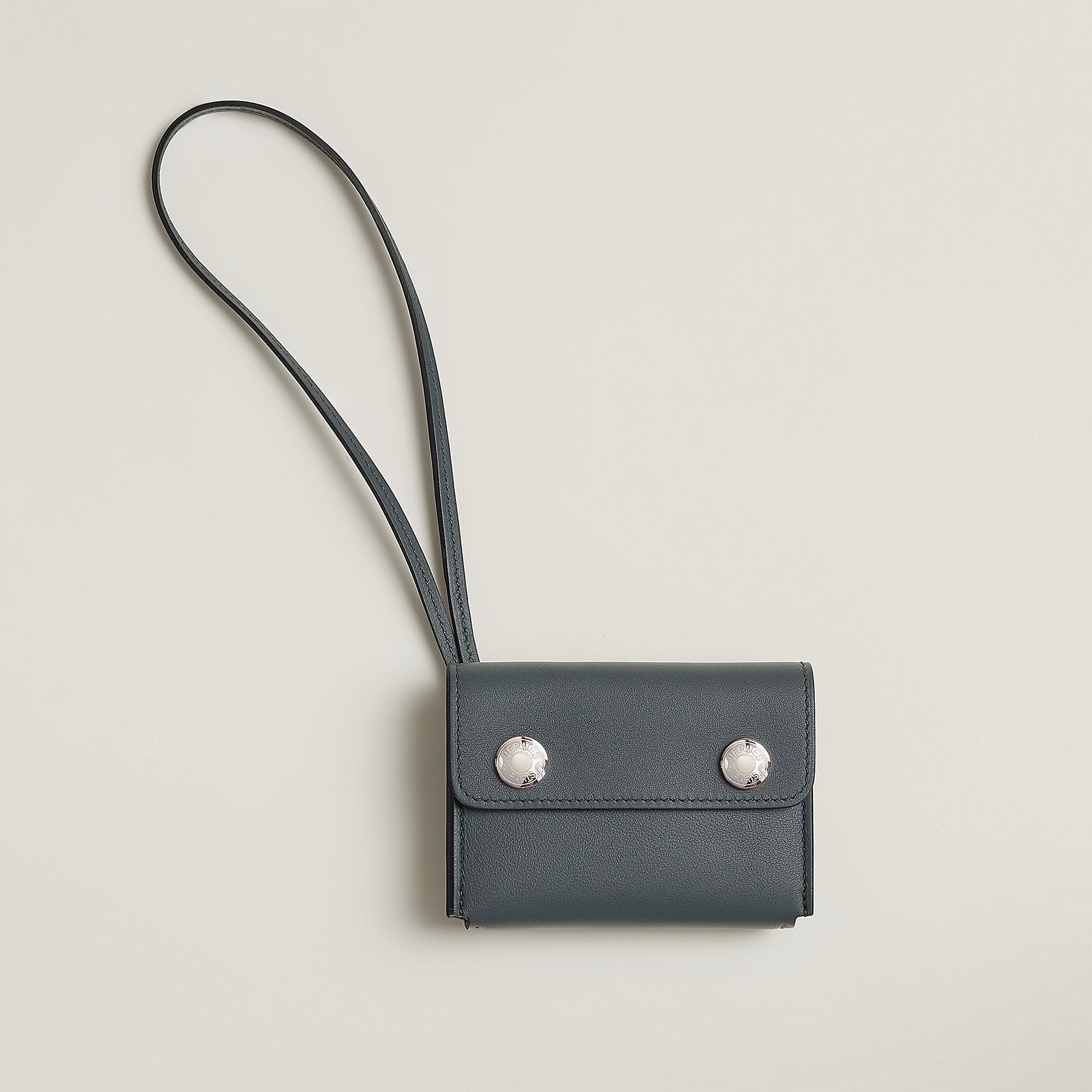Hermes Nap Card Holder Gris Misty