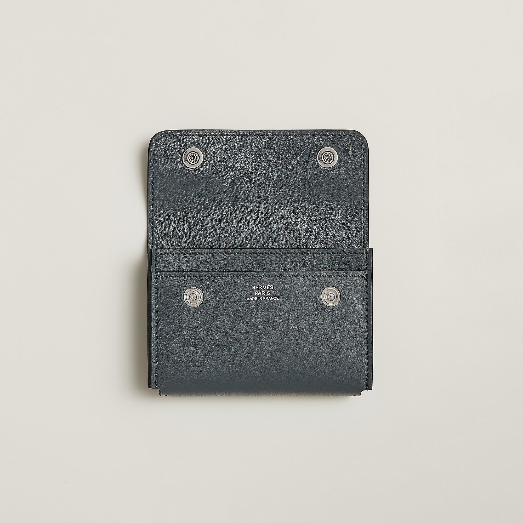 Hermes Nap Card Holder Gris Misty