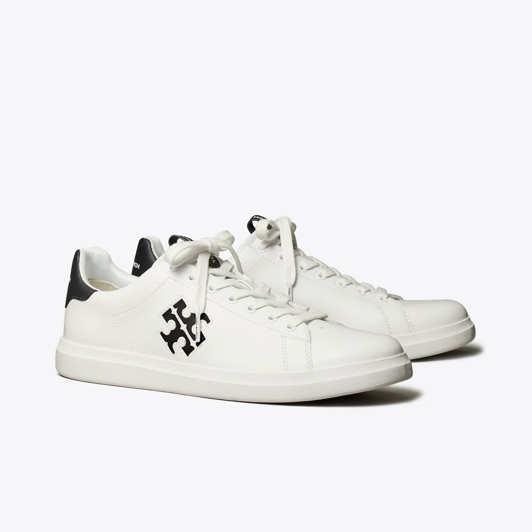 Tory Burch Howell Court Sneaker TITANIUM WHITE / PERFECT BLACK
