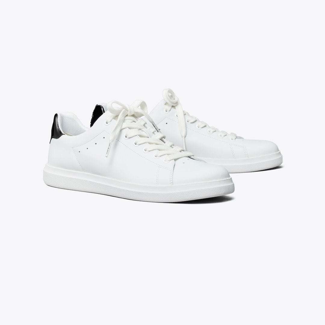 Tory Burch Howell Court Sneaker Titanium White / PERFECT BLACK