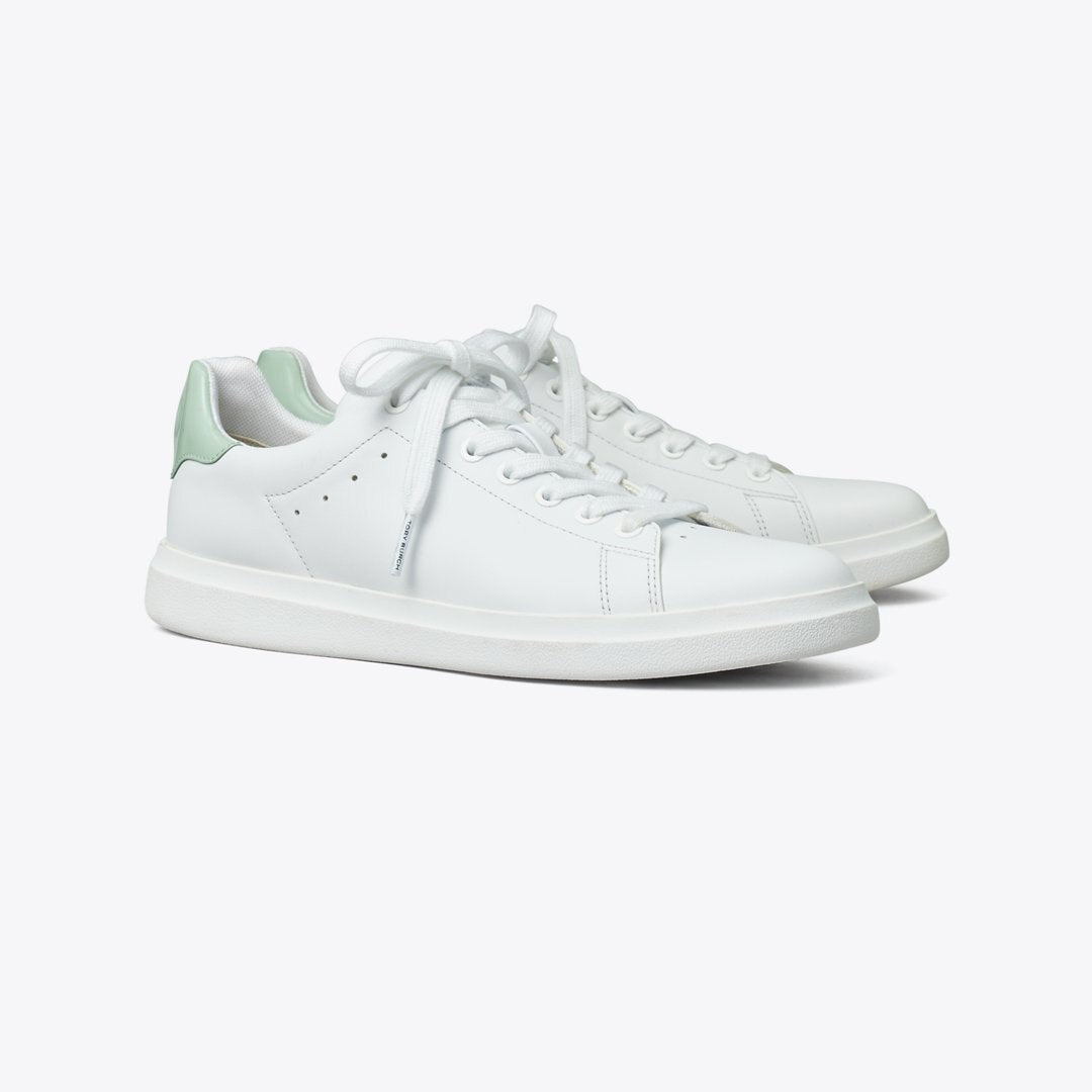 Tory Burch Howell Court Sneaker Titanium White / Mint Chip