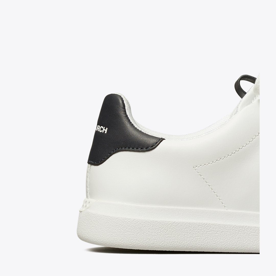 Tory Burch Howell Court Sneaker TITANIUM WHITE / PERFECT BLACK