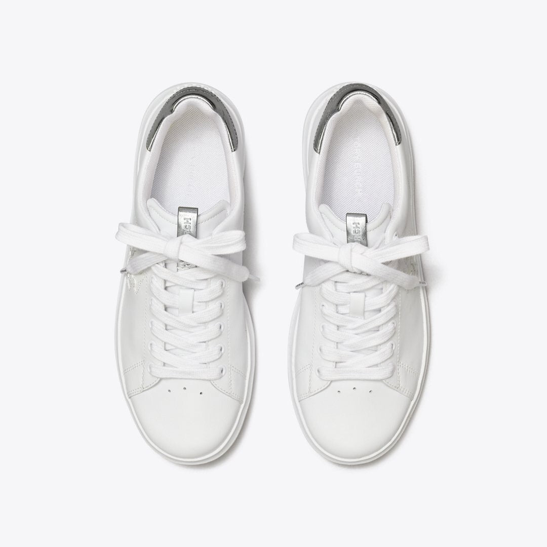 Tory Burch Howell Court Sneaker Titanium White / Silver