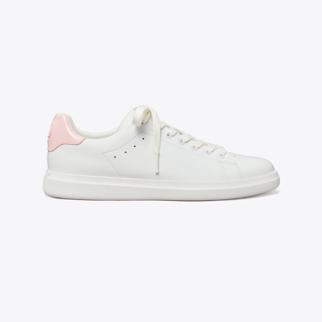 Tory Burch Howell Court Sneaker TITANIUM WHITE / PETUNIA