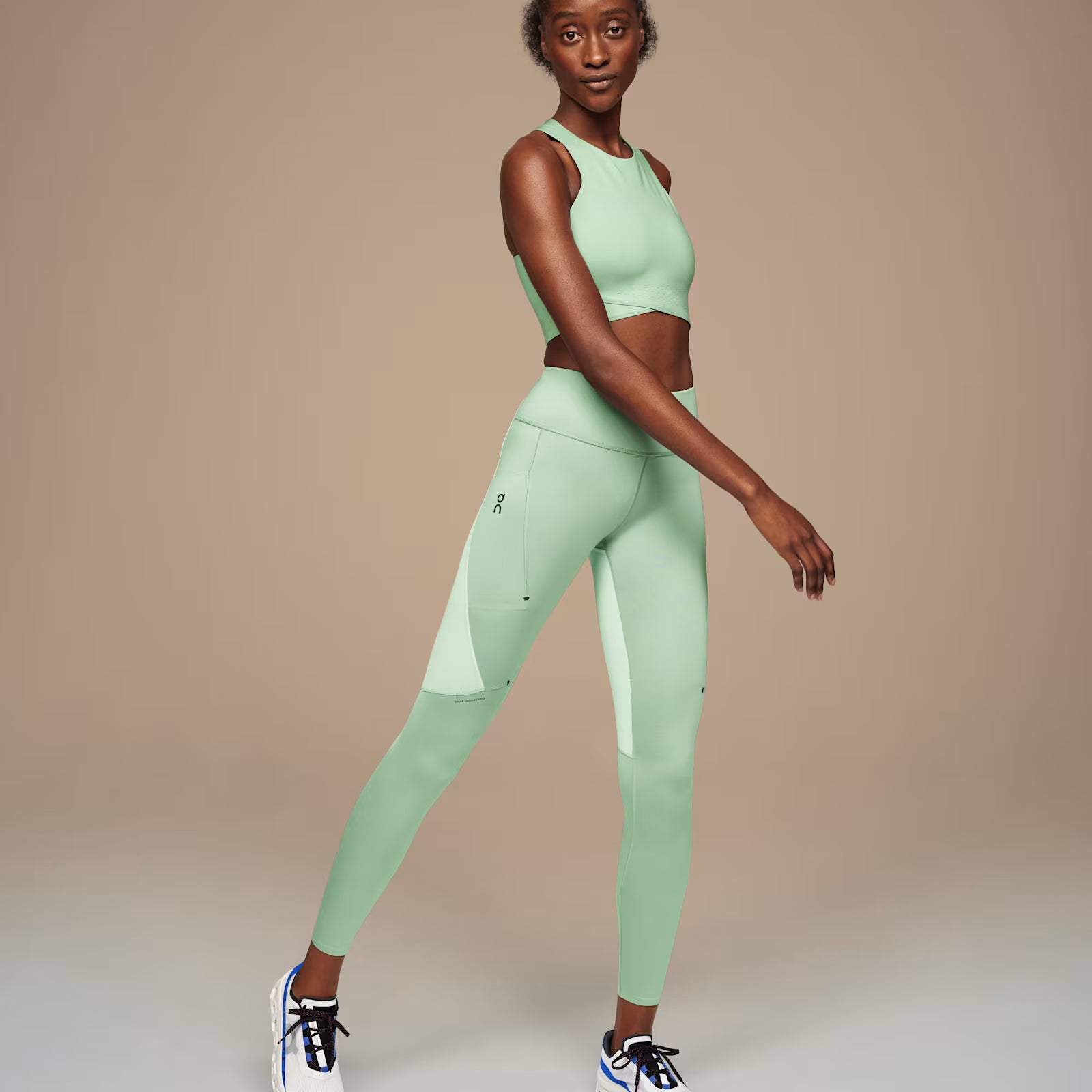 On Performance Tights Moss | Creek (Women'S)