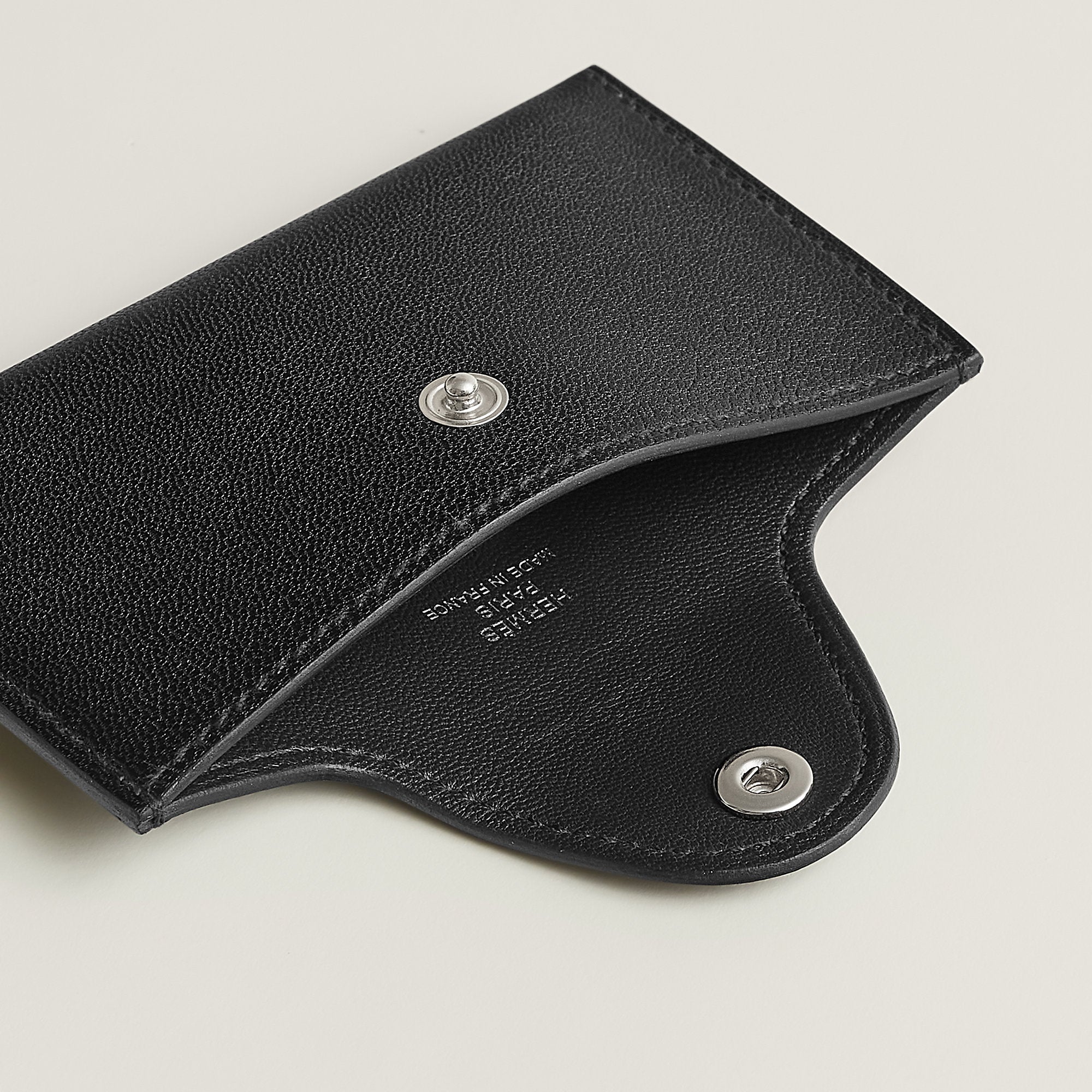 Hermes Iliade Card Holder Noir