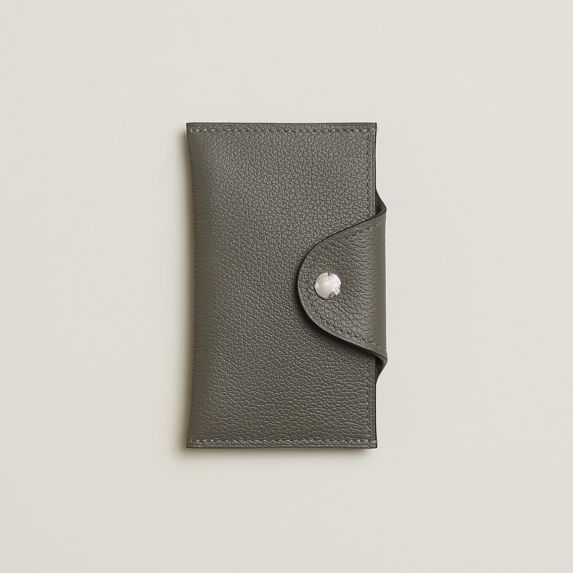 Hermes Iliade Card Holder Gris Meyer
