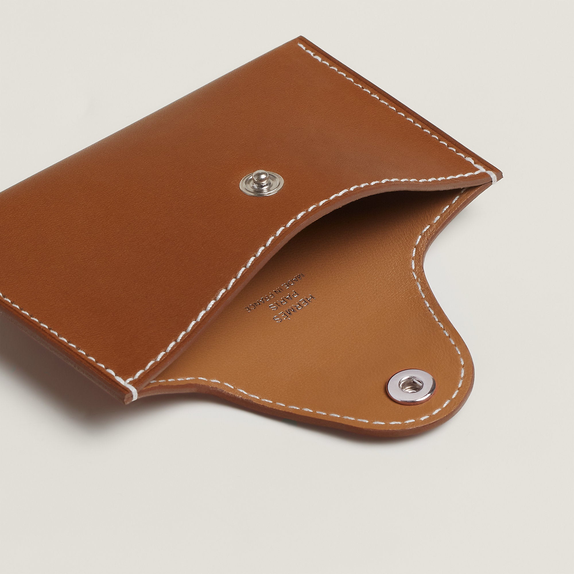 Hermes Iliade Card Holder Fauve