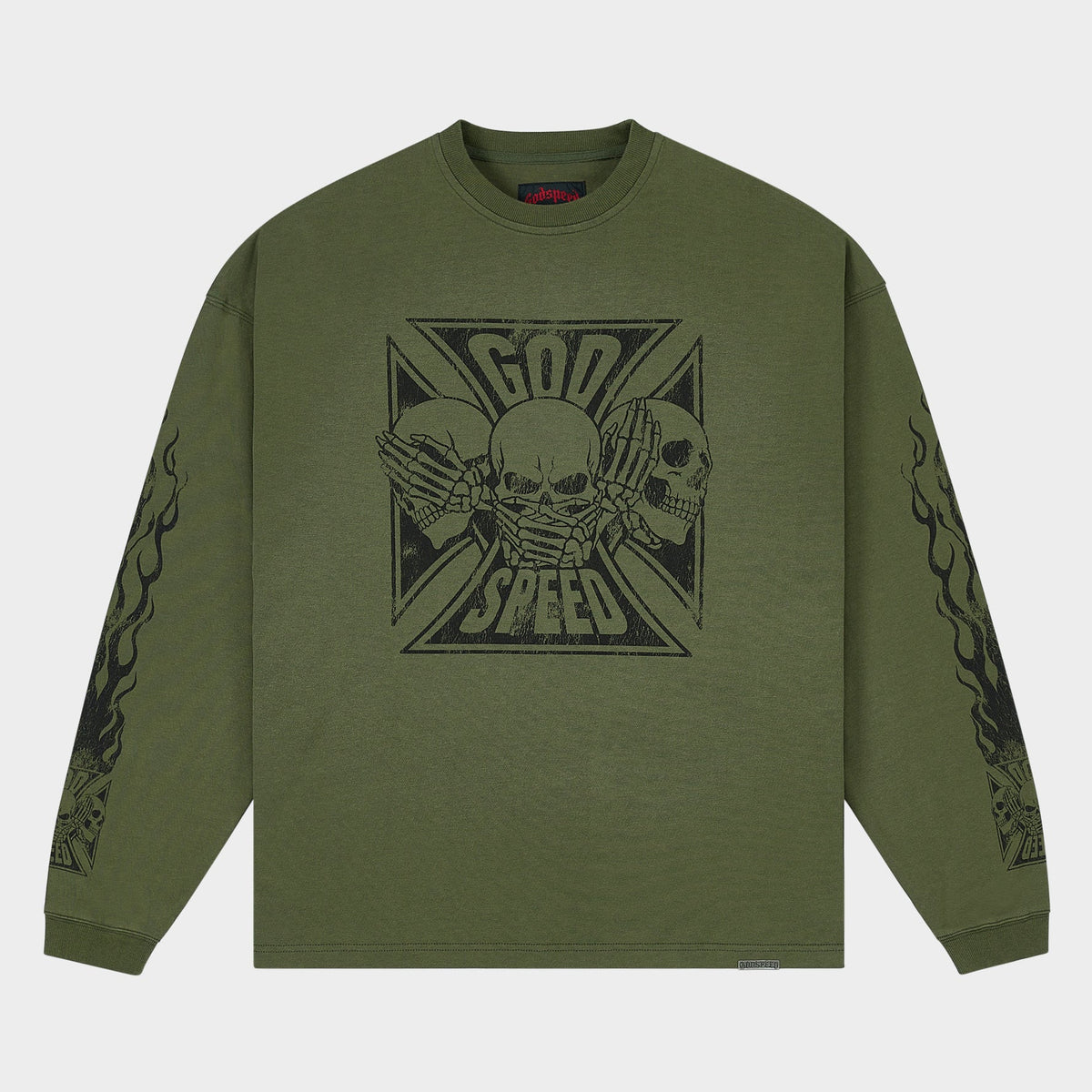 Godspeed Omerta LS T-Shirt (Olive)