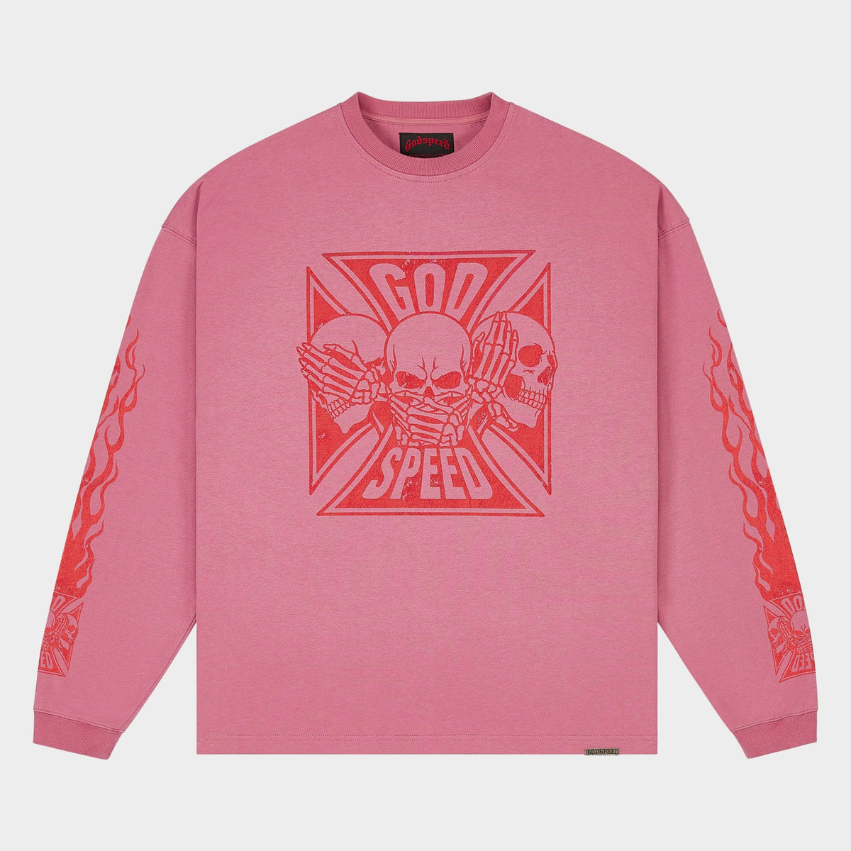 Godspeed Omerta LS T-Shirt (Pink)