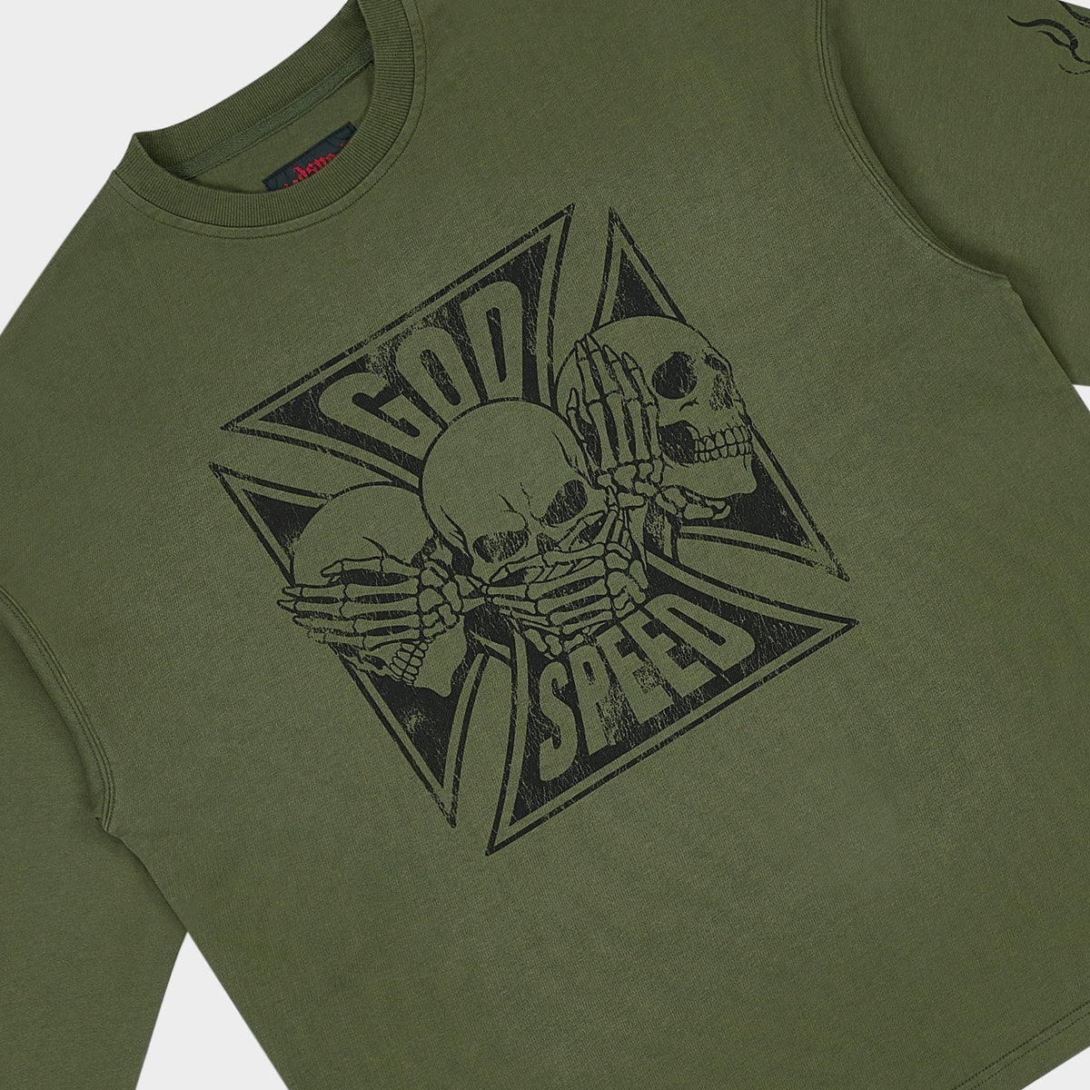 Godspeed Omerta LS T-Shirt (Olive)