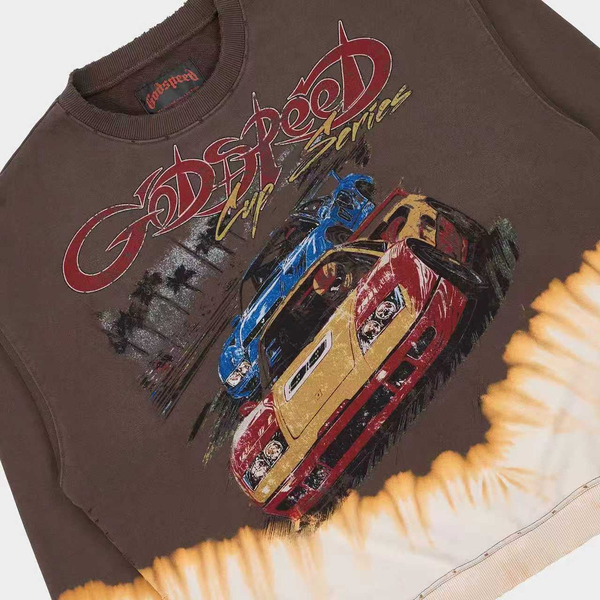 Godspeed F.t.w Sweatshirt (Brown Bleached Wash)