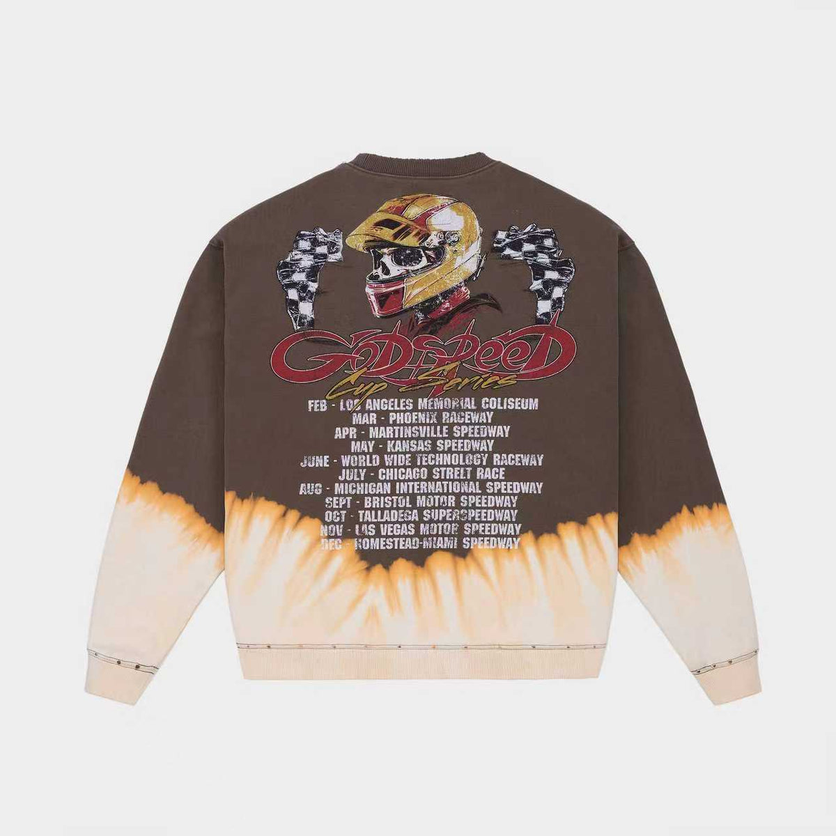 Godspeed F.t.w Sweatshirt (Brown Bleached Wash)