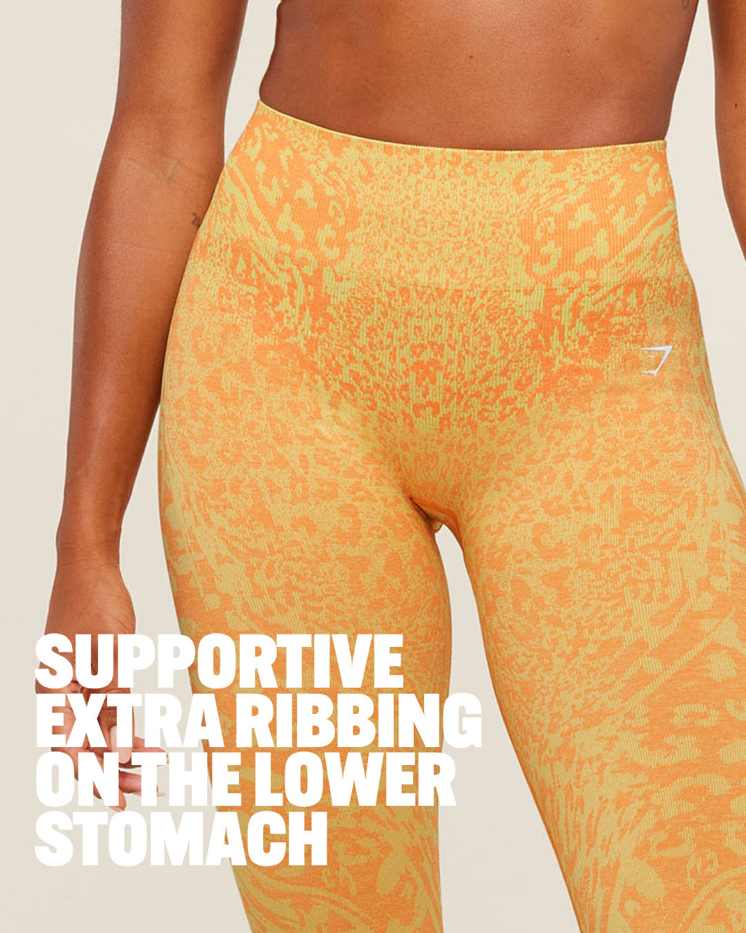 Women's Gymshark Adapt Animal X Whitney Leggings Sorbet Yellow