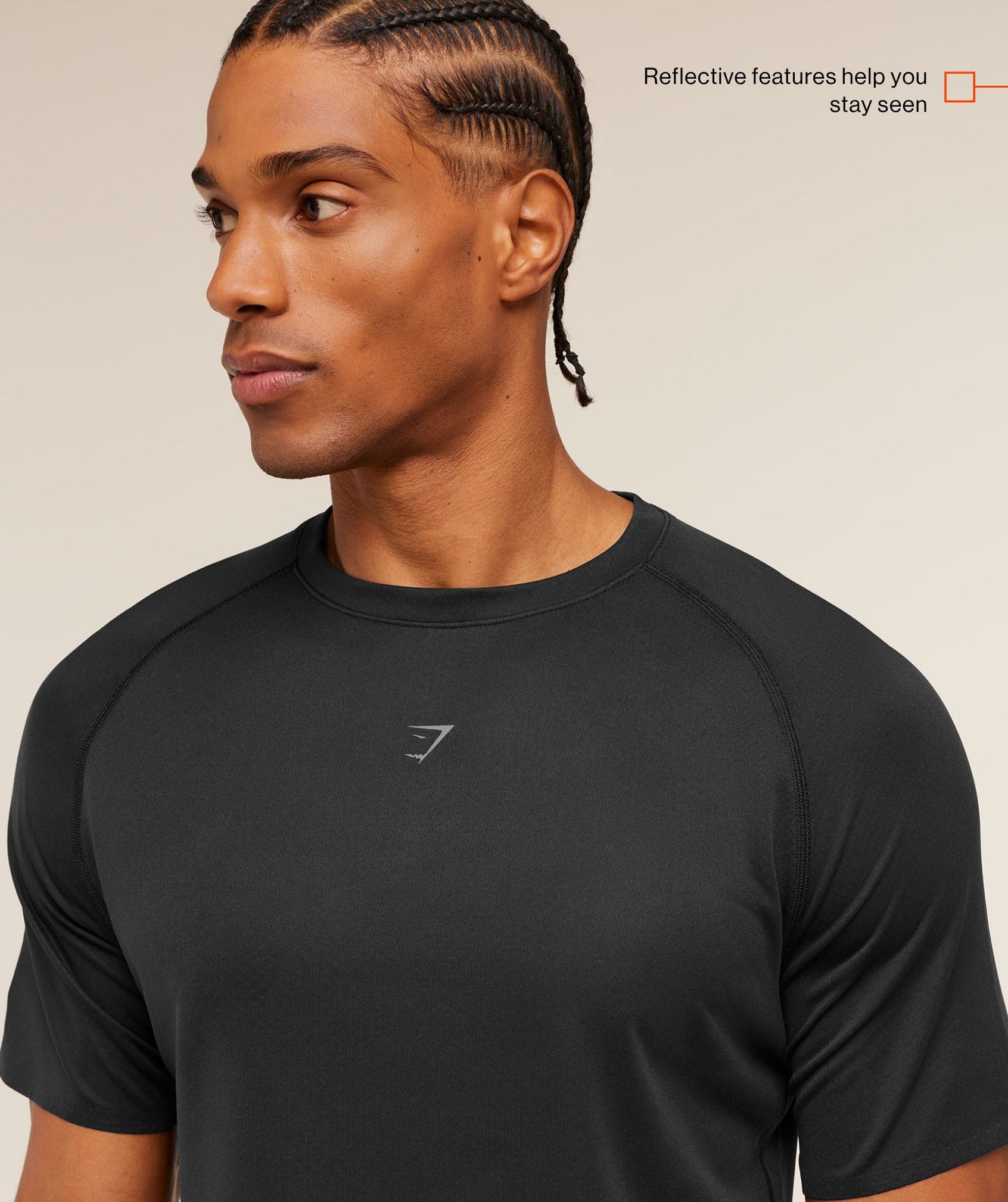 Gymshark Hybrid Engineered Jacquard T-Shirt Black