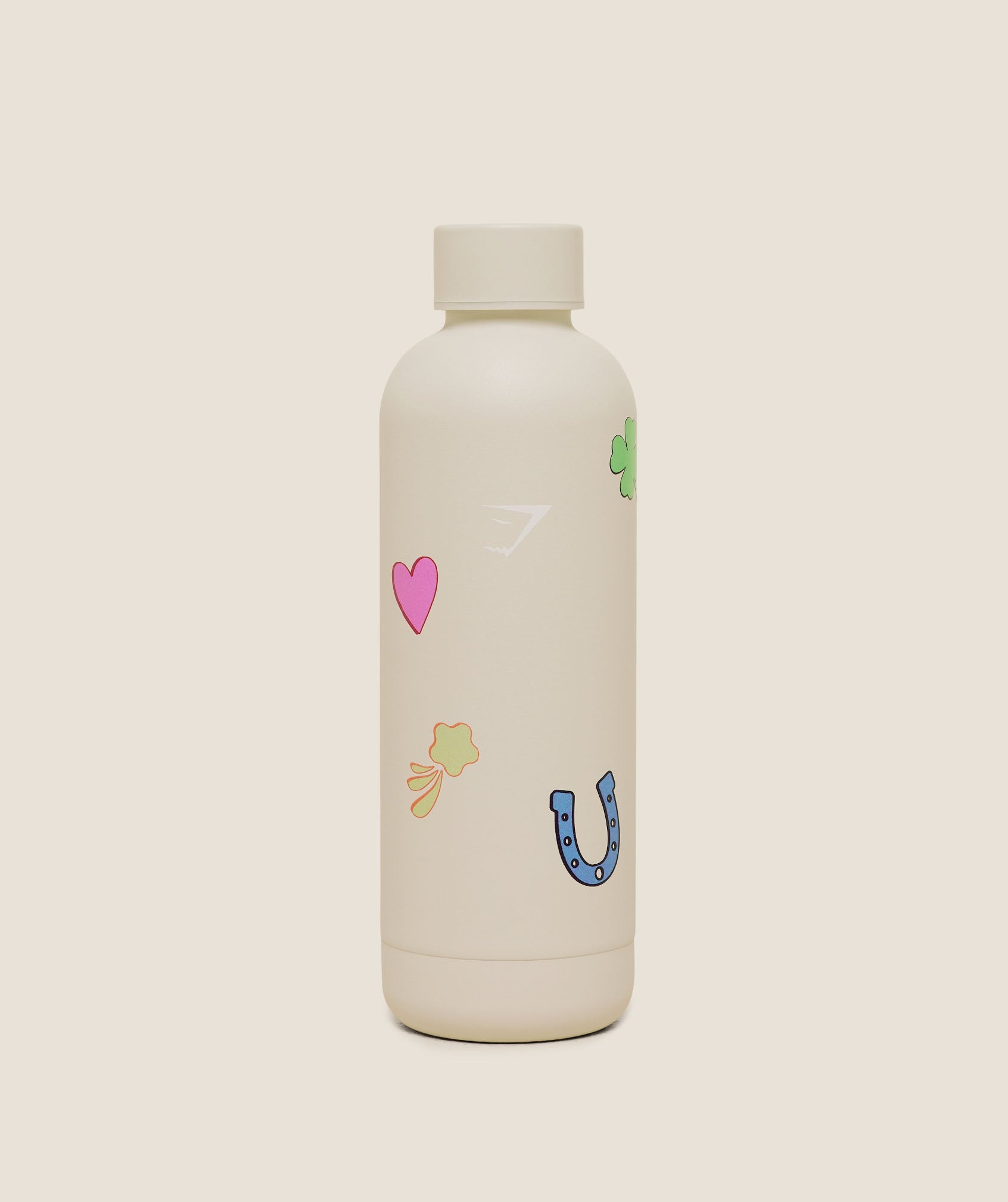 Women's Gymshark Lucky Graphic 500Ml Bottle Tinted White