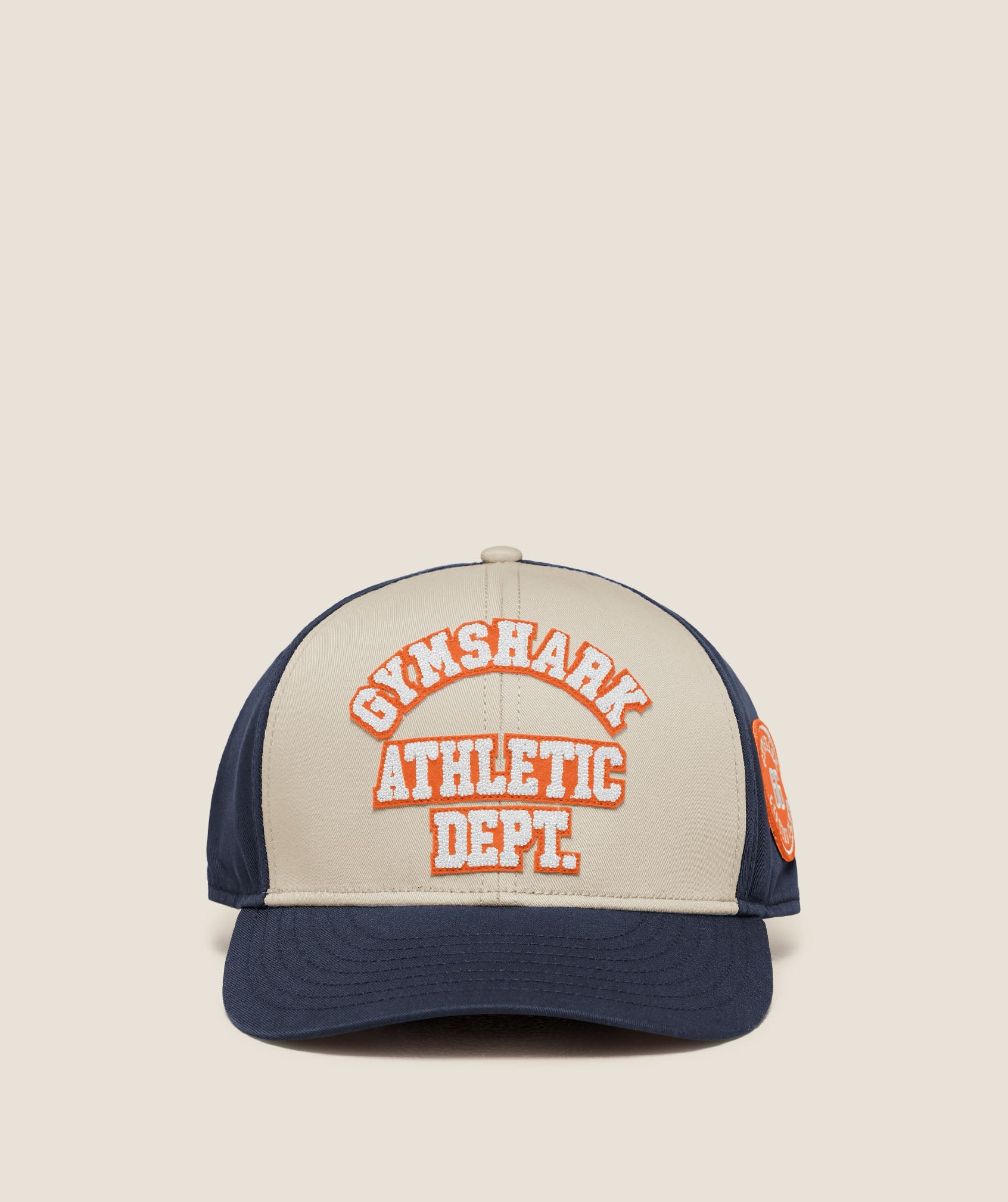 Gymshark 6 Panel Collegiate Trucker Tinted White