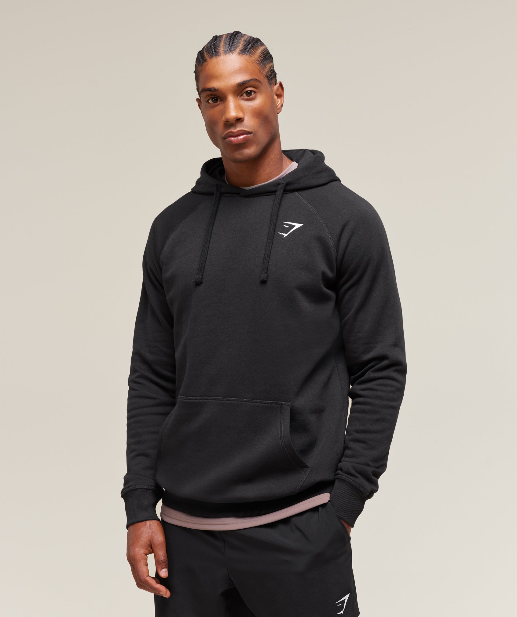 Gymshark Crest Hoodie Black