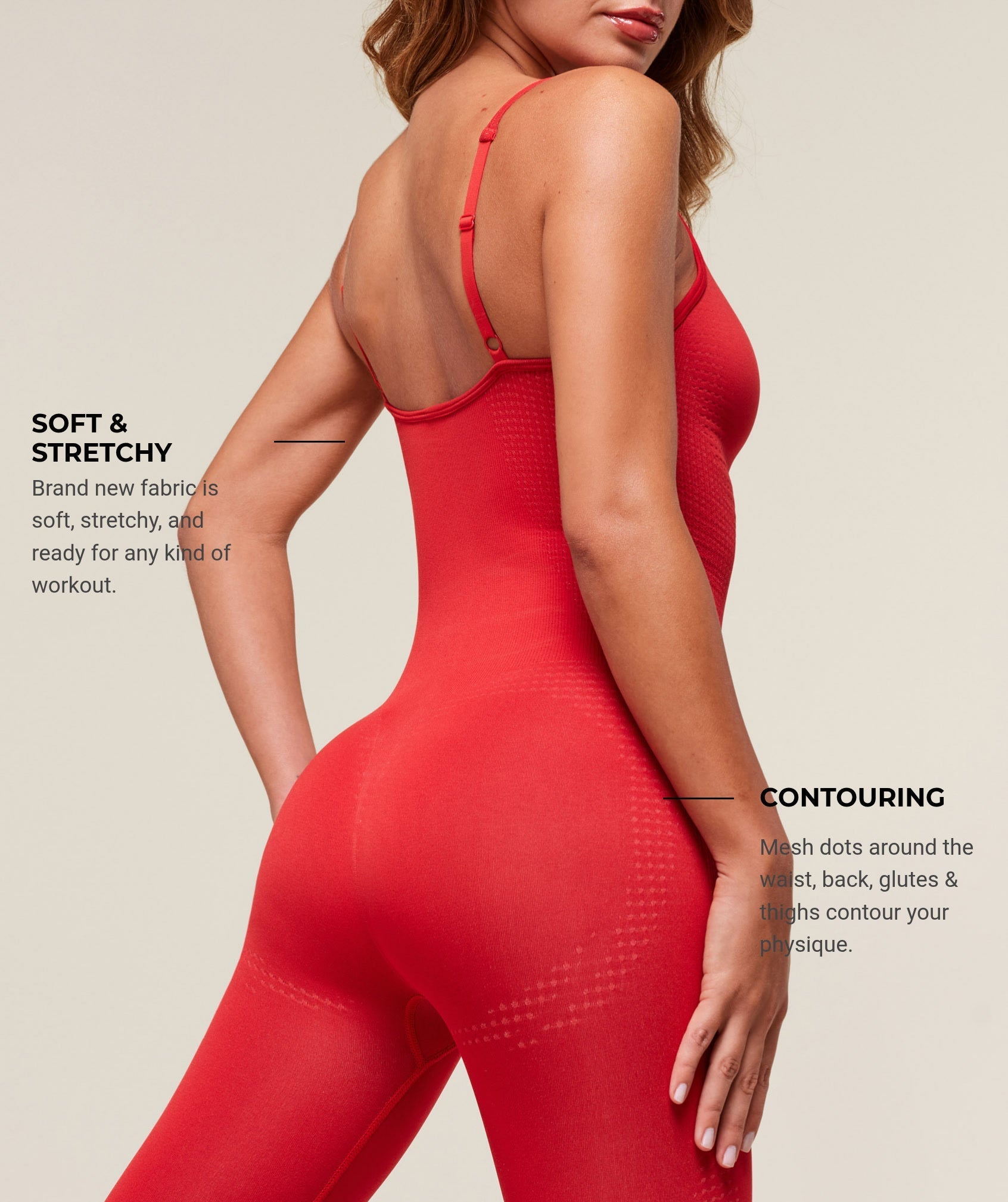 Women's Gymshark Vital Soft All In One Velocity Red