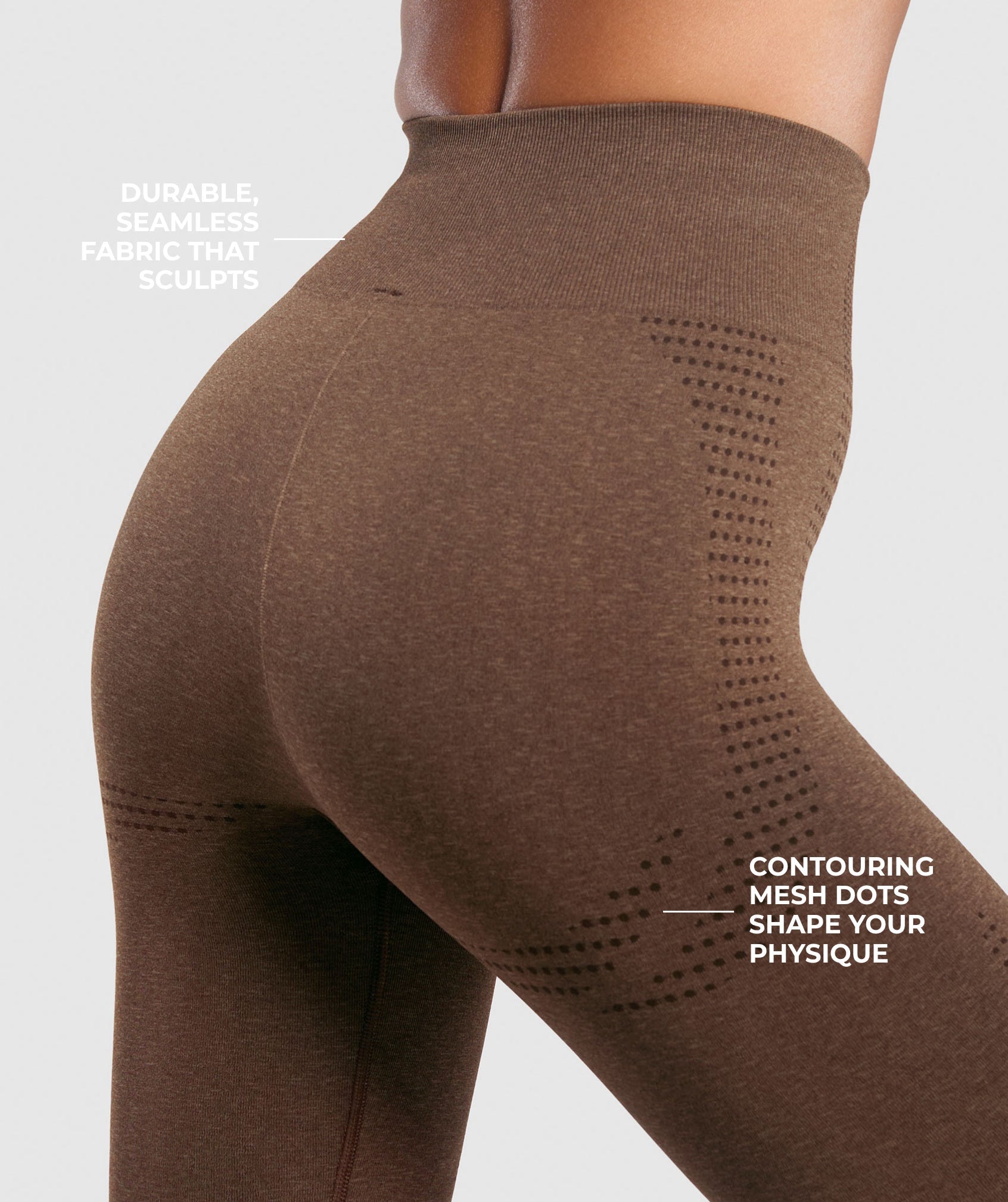 Women's Gymshark Vital Leggings Espresso Marl
