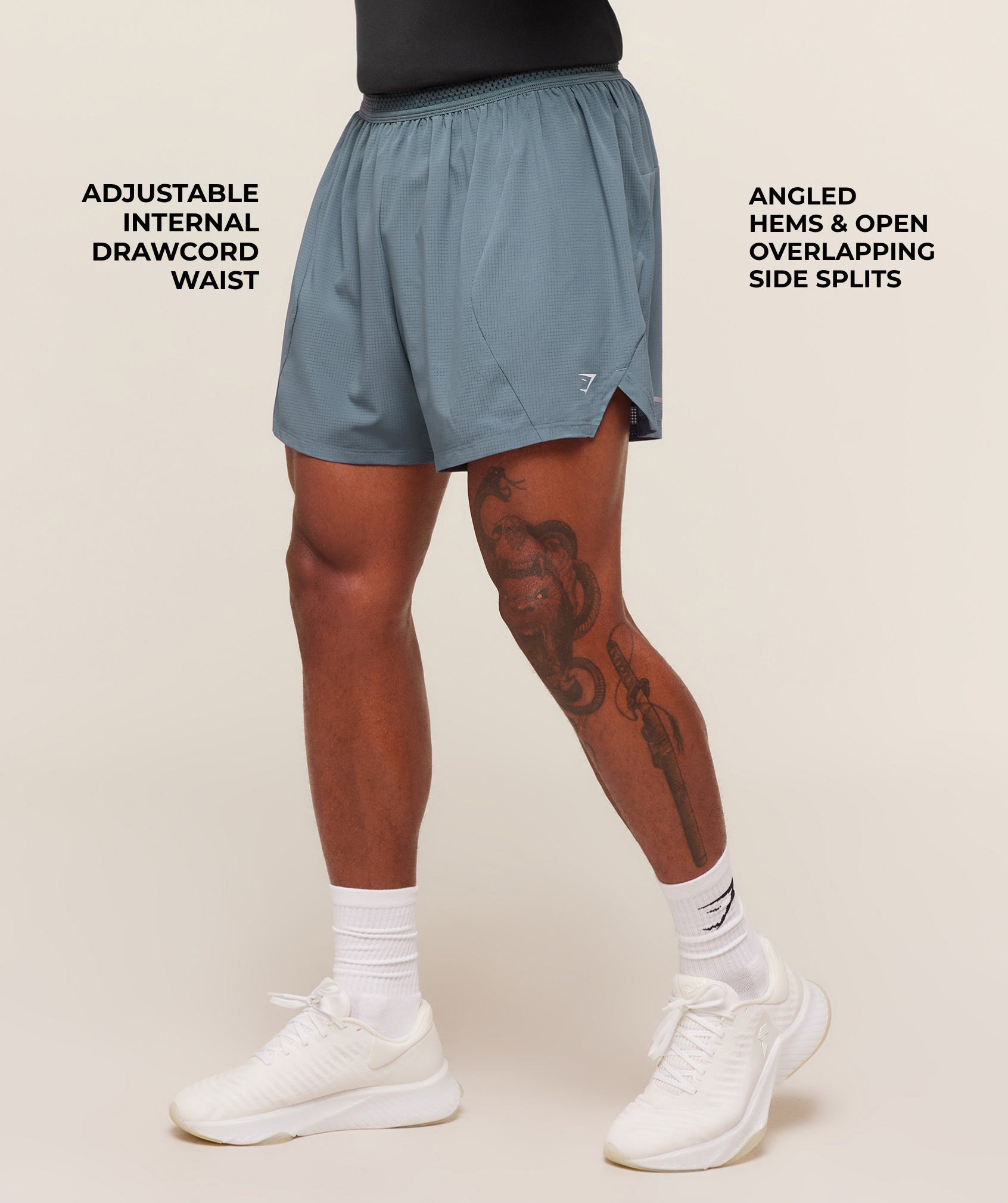 Gymshark Running 5" Shorts Iron Blue
