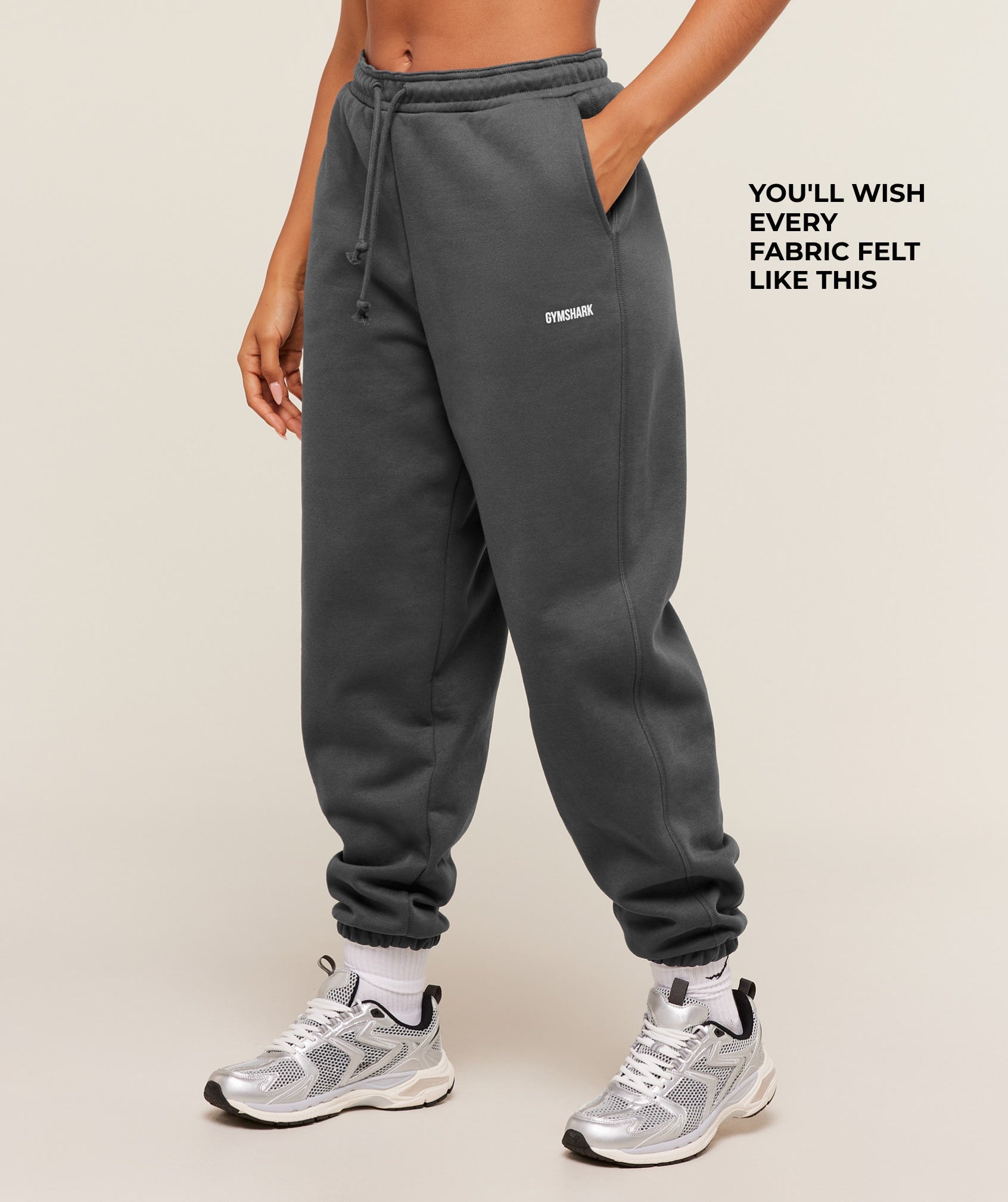 Women's Gymshark Cosy Luxe Cuffed Joggers Grey