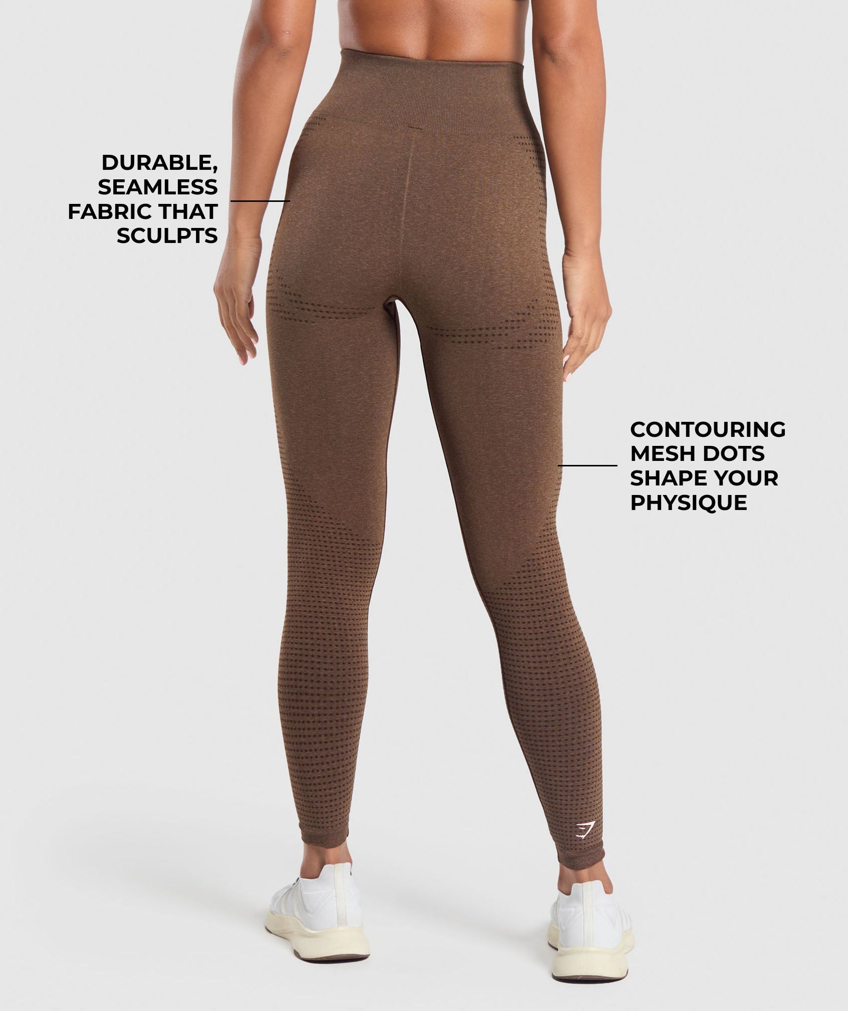 Women's Gymshark Vital Regular Leggings Espresso Marl