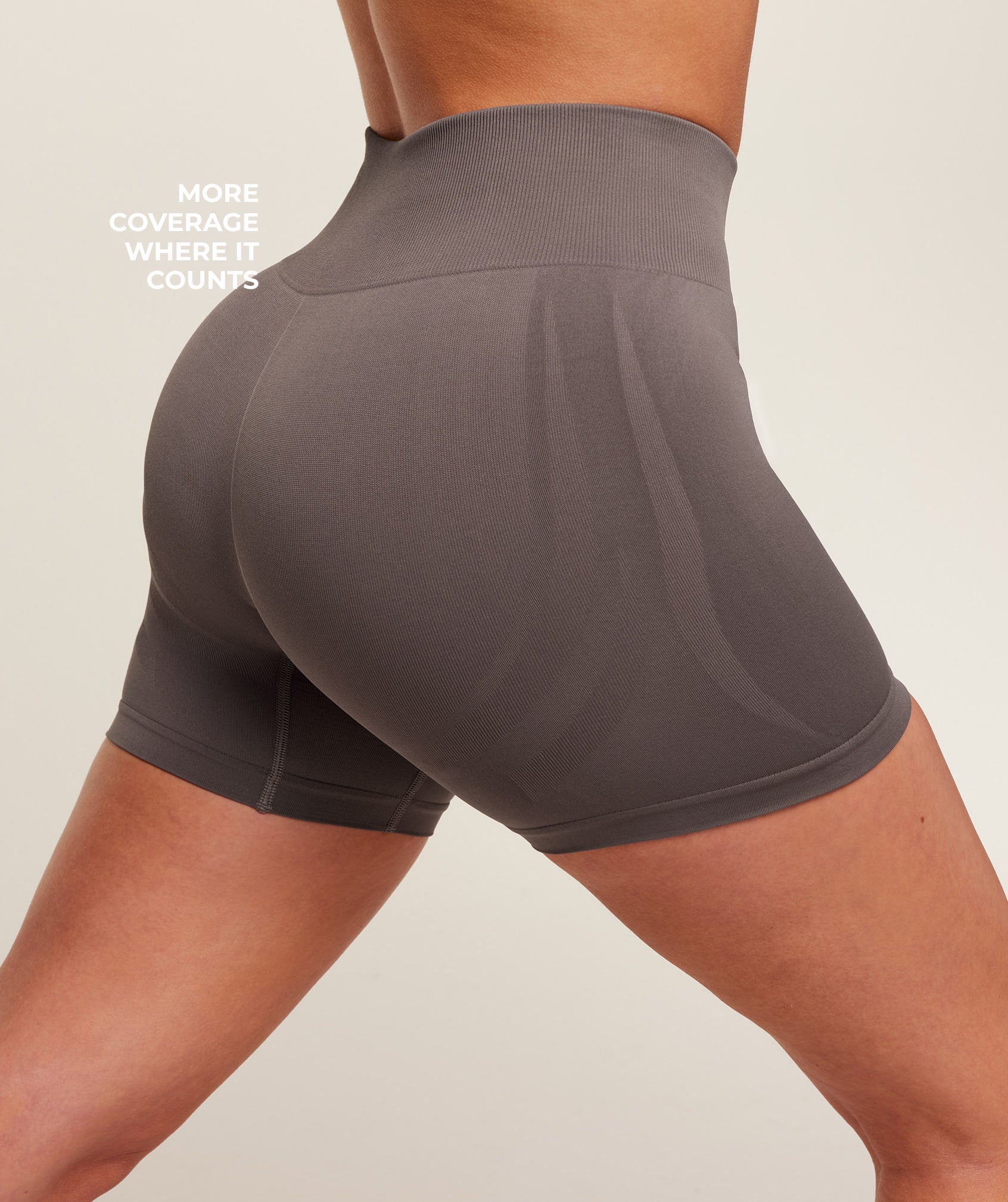 Women's Gymshark Everyday Seamless Shorts 2.0 Cool Brown