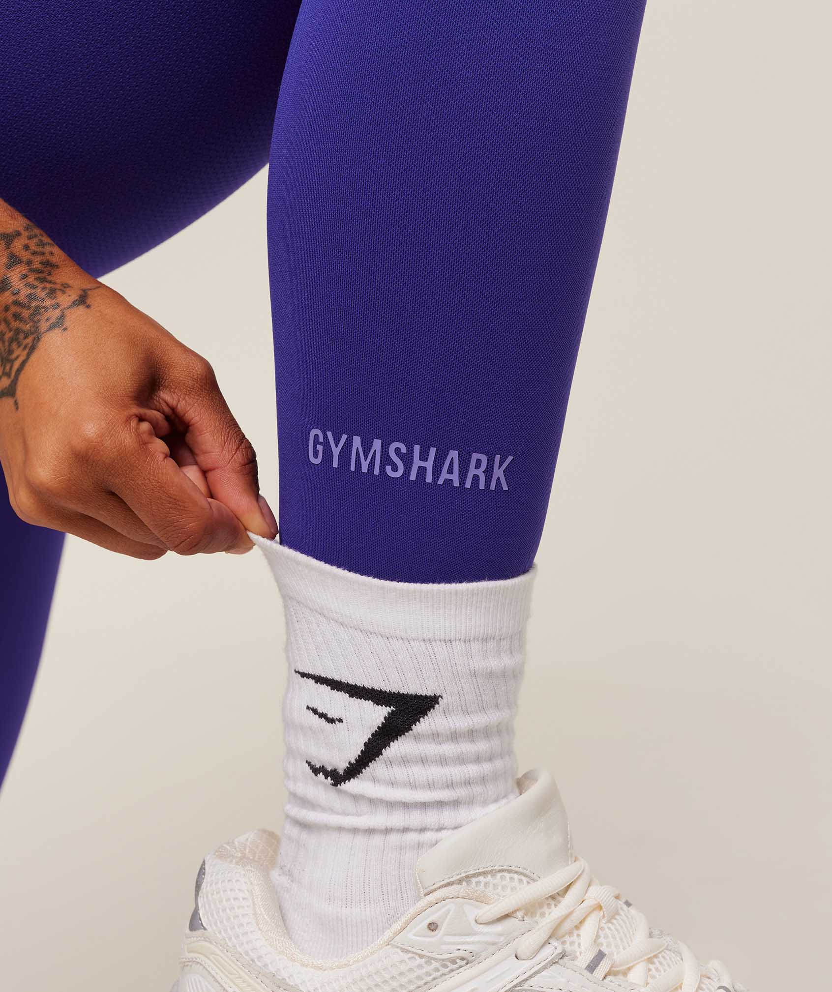 Women's Gymshark Activate Seamless Leggings Cobalt Purple