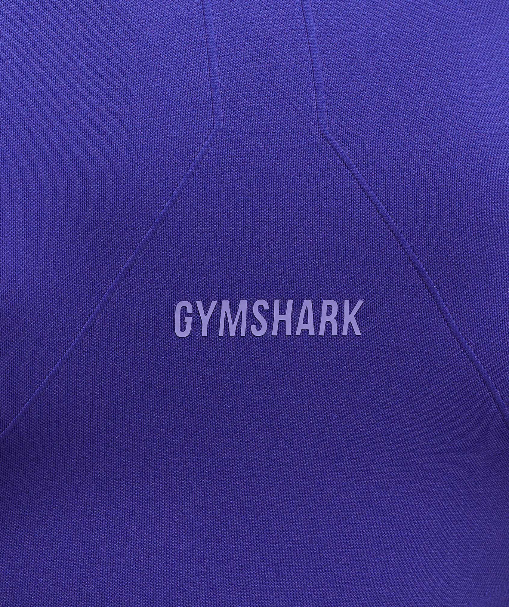 Women's Gymshark Activate Long Sleeve Crop Top Cobalt Purple