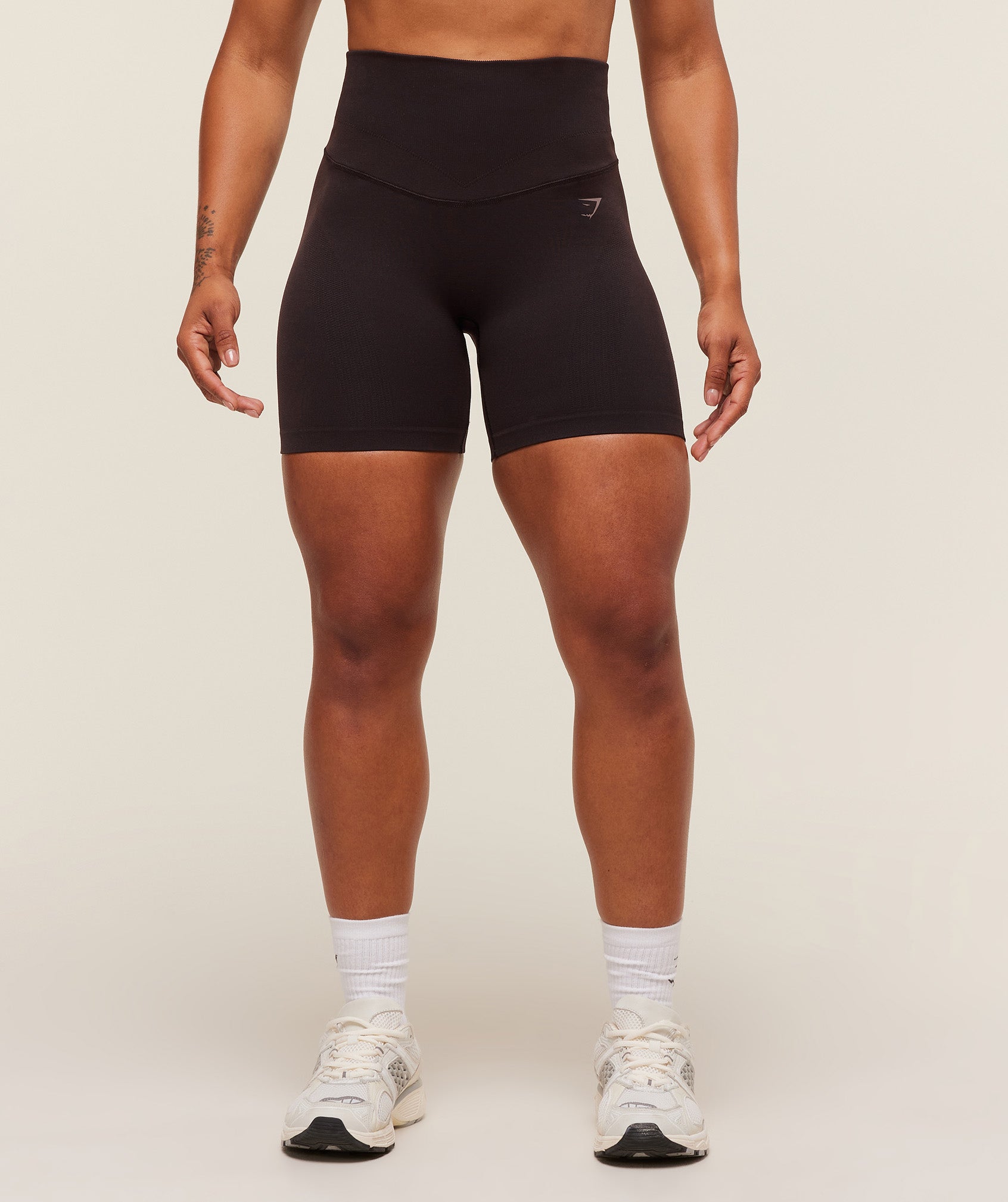 Women's Gymshark Activate Seamless Shorts Plum Brown
