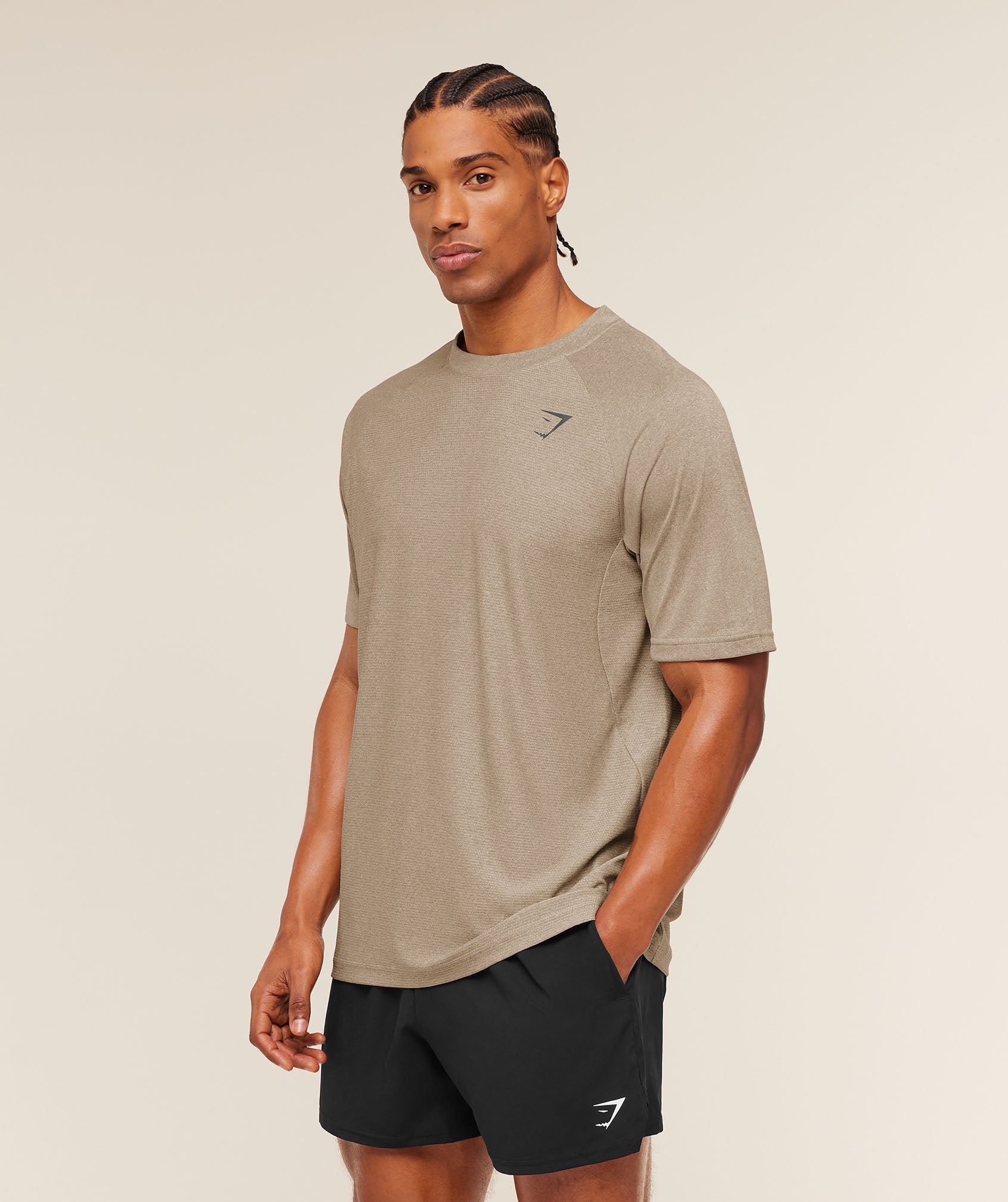 Gymshark Weekend T-Shirt Cement Brown