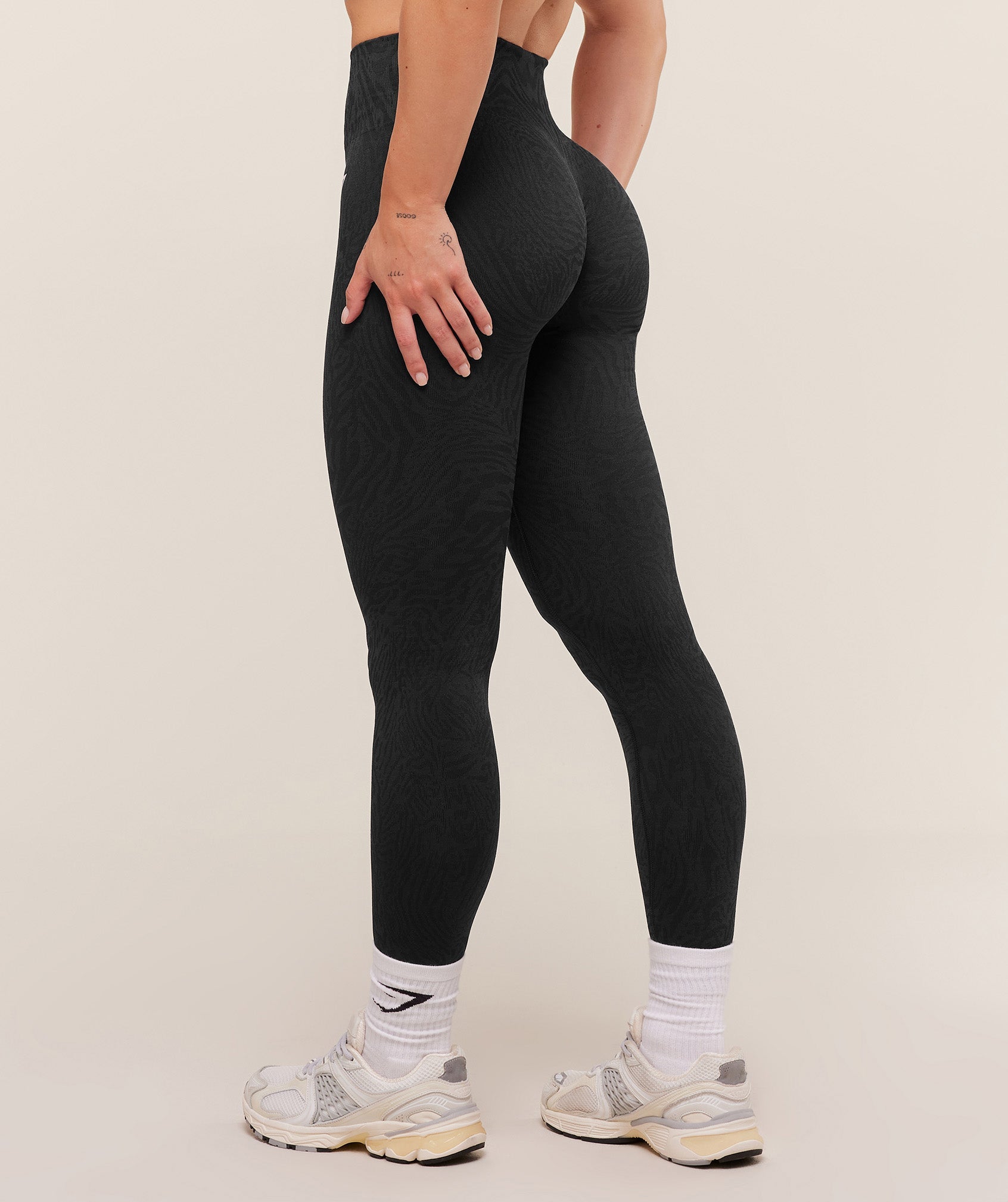 Women's Gymshark Adapt Animal Seamless Leggings Black