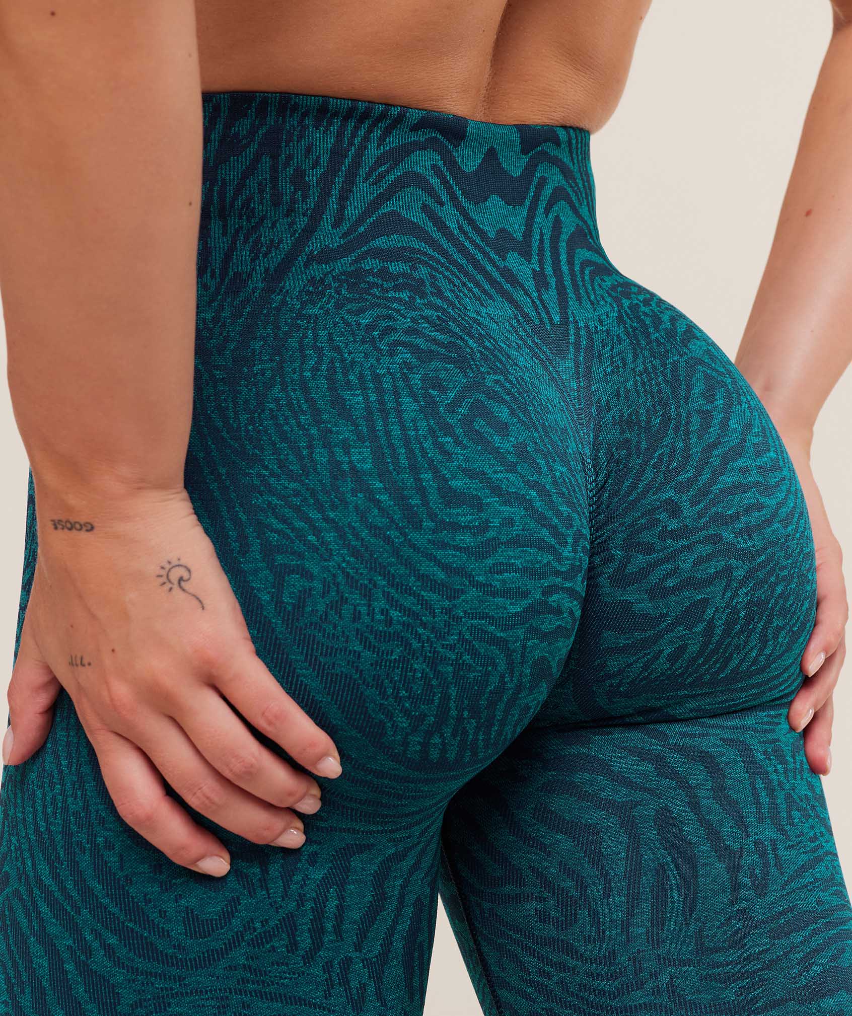Women's Gymshark Adapt Animal Seamless Leggings Navy