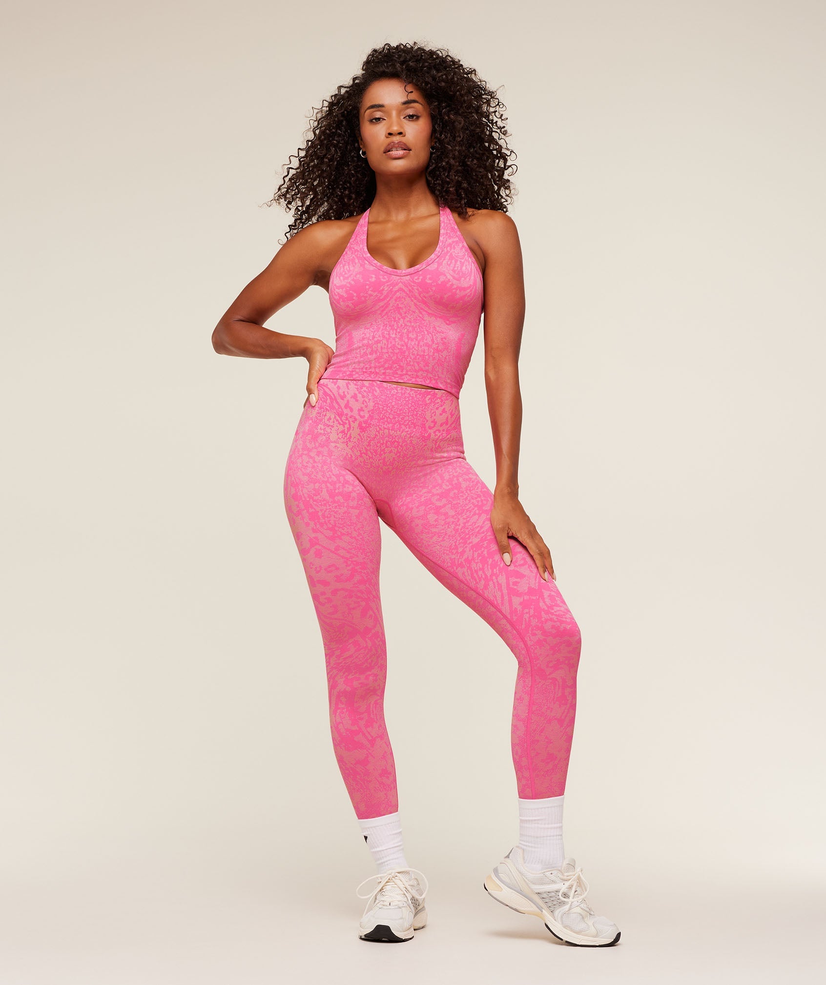 Women's Gymshark Adapt Animal X Whitney Leggings Electric Pink