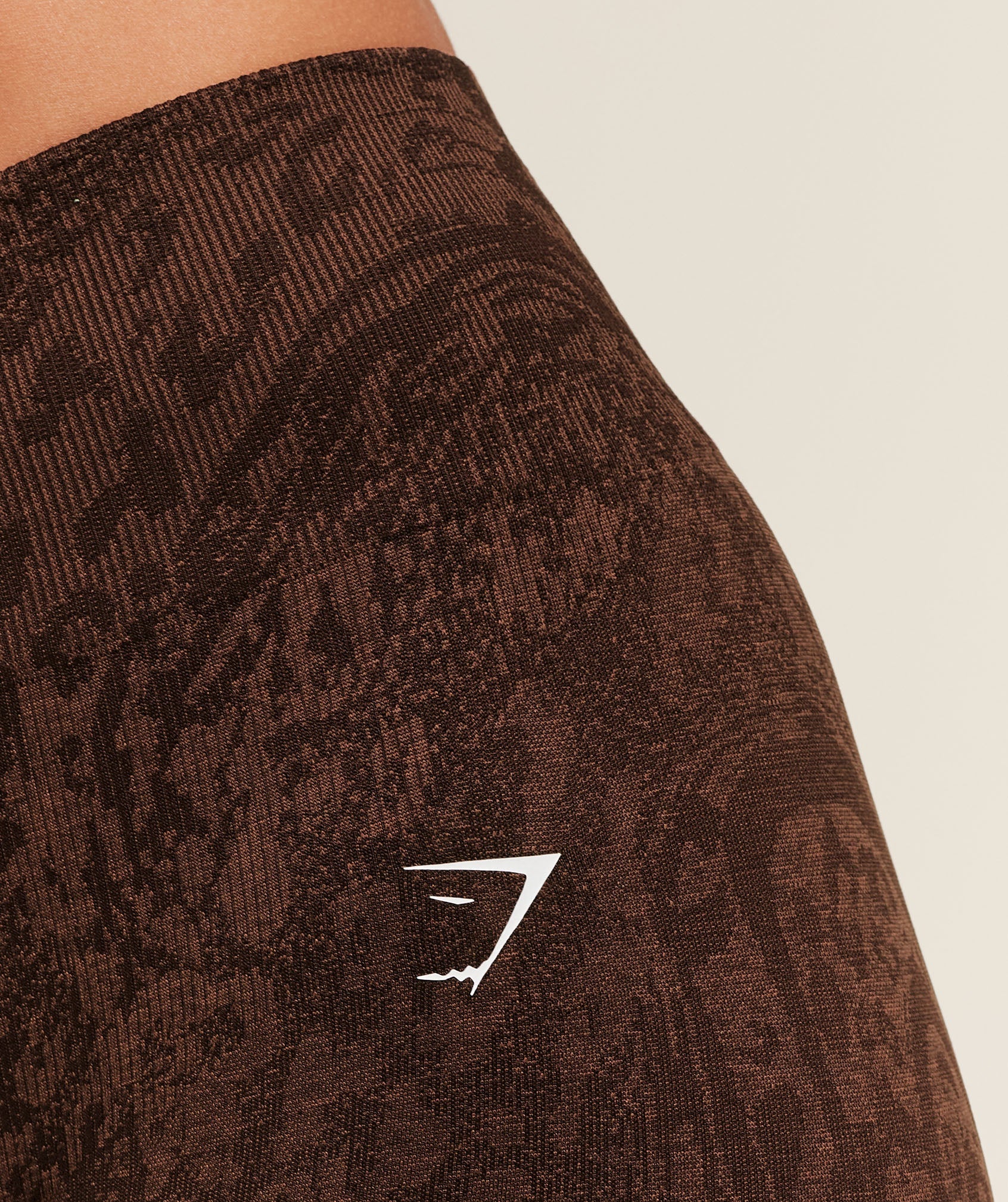 Women's Gymshark Adapt Animal X Whitney Leggings Gs Archive Brown
