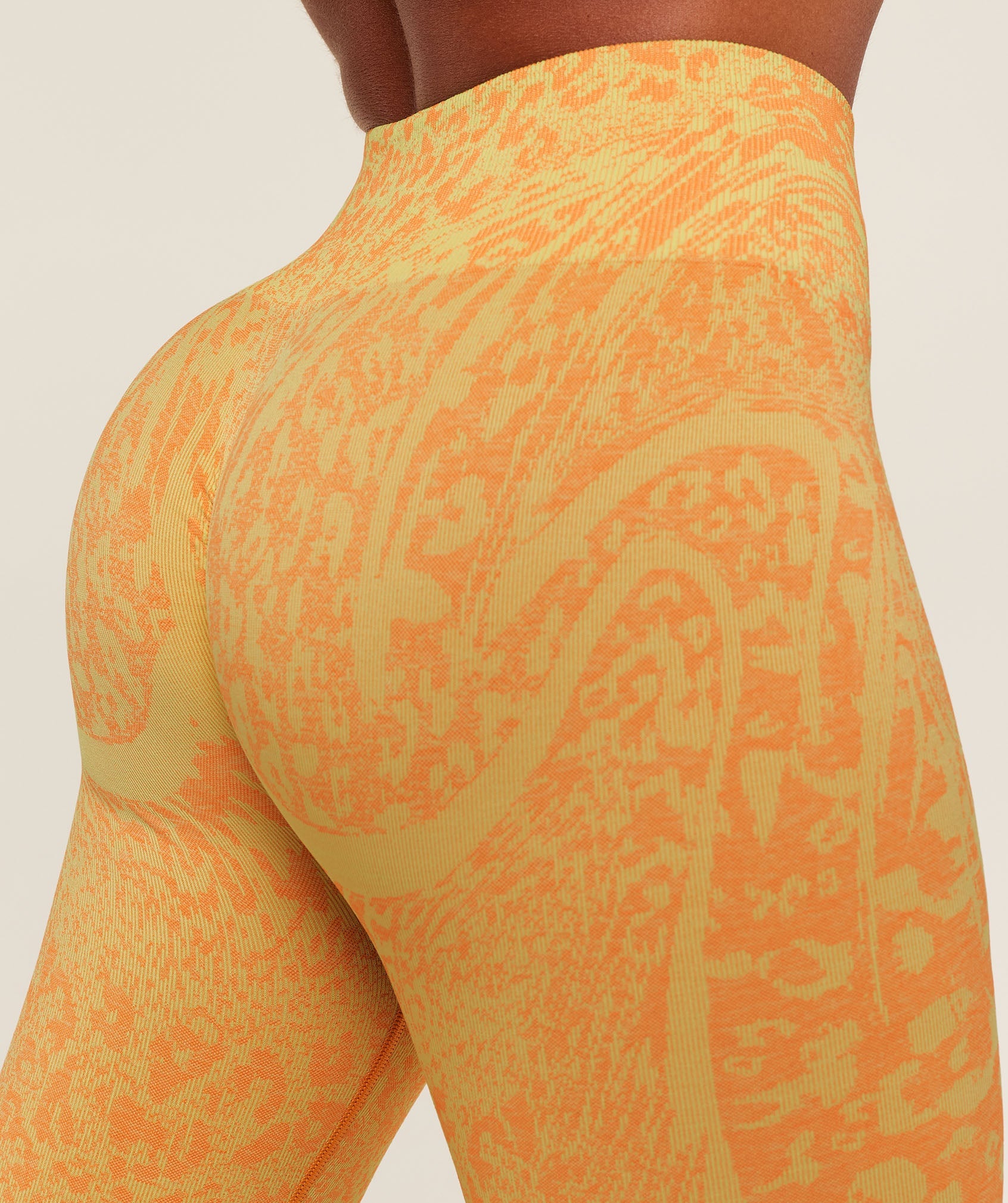 Women's Gymshark Adapt Animal X Whitney Leggings Sorbet Yellow