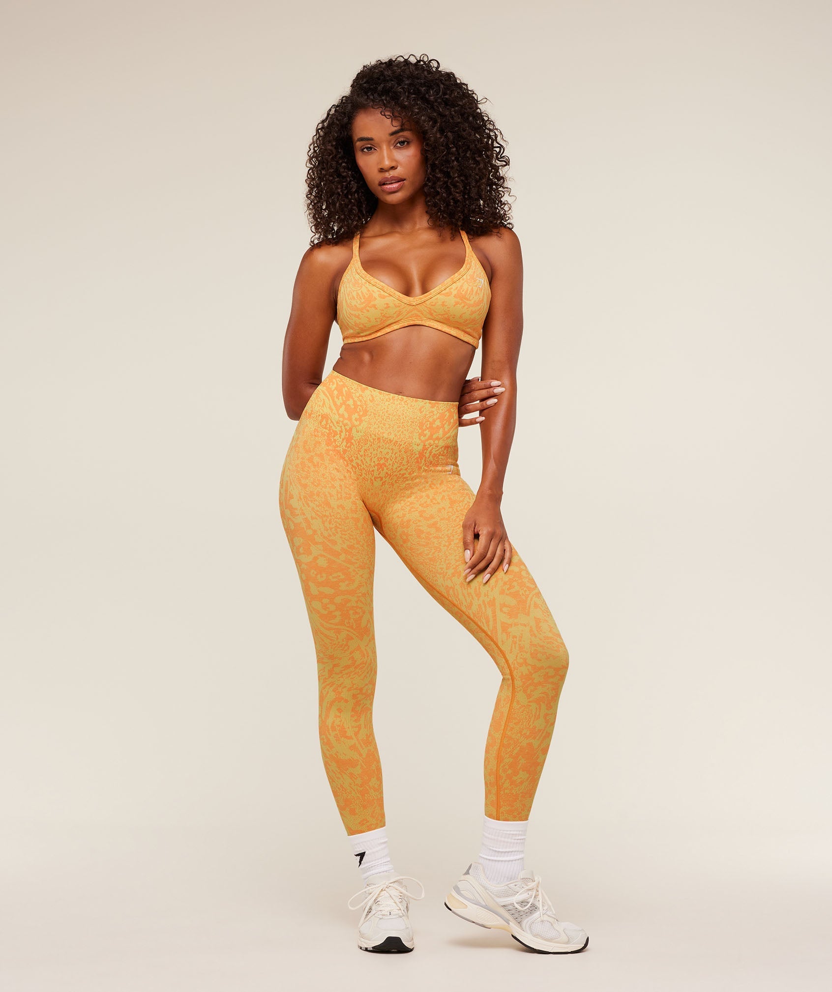 Women's Gymshark Adapt Animal X Whitney Leggings Sorbet Yellow