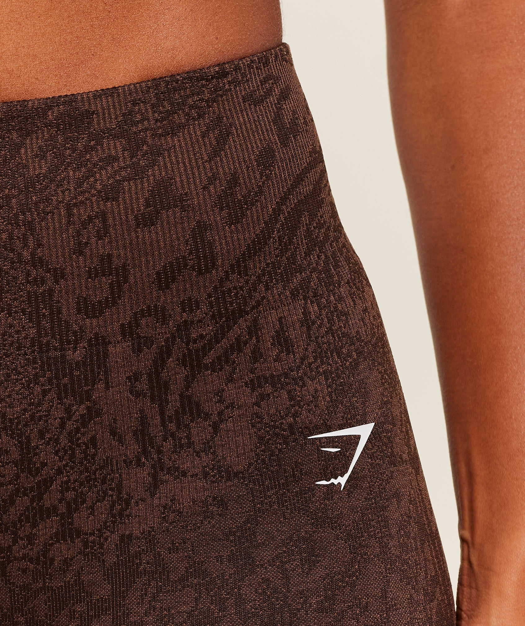 Women's Gymshark Adapt Animal X Whitney Shorts Gs Archive Brown