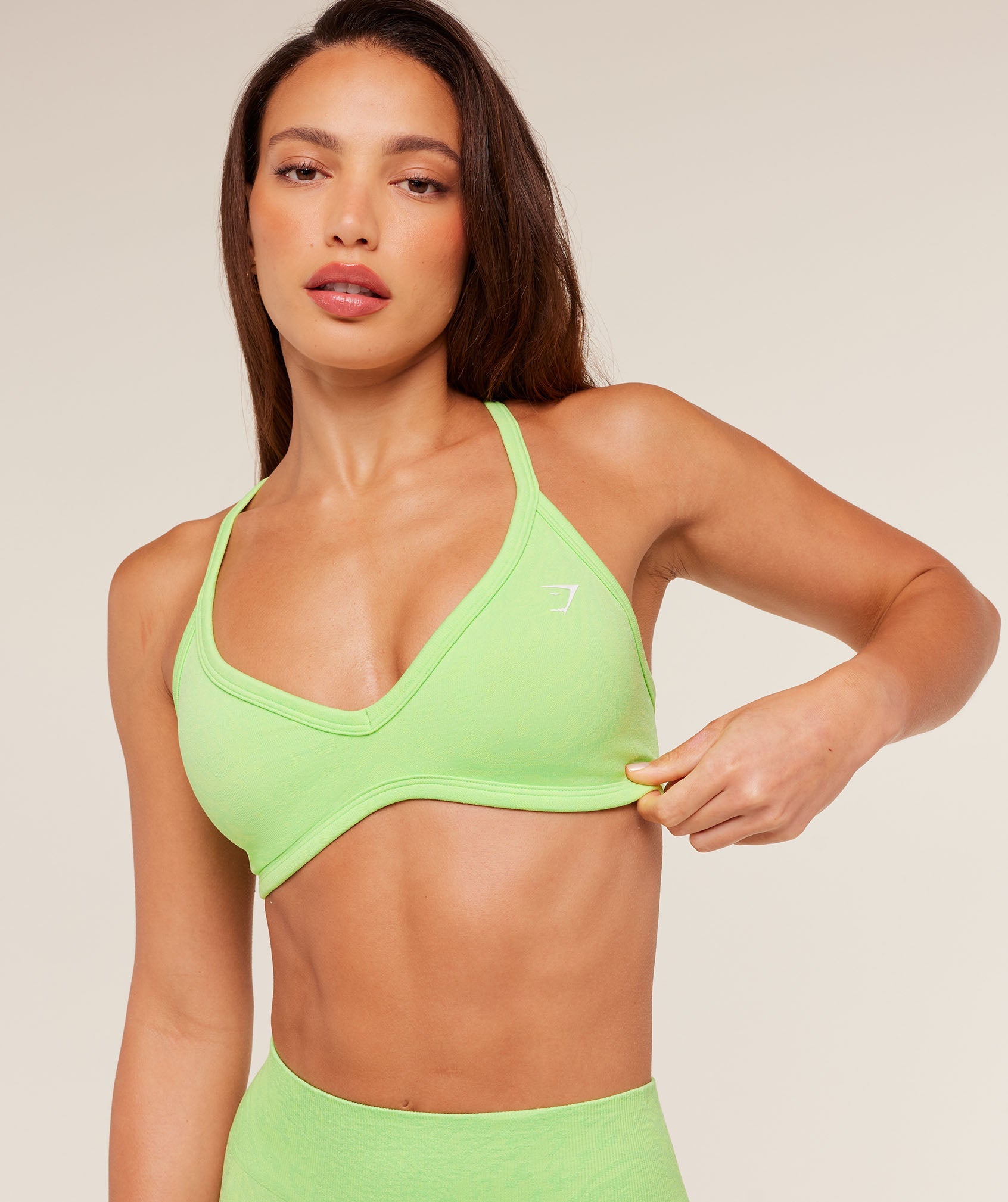 Women's Gymshark Adapt Animal X Whitney Sports Bra Energy Gelato Green