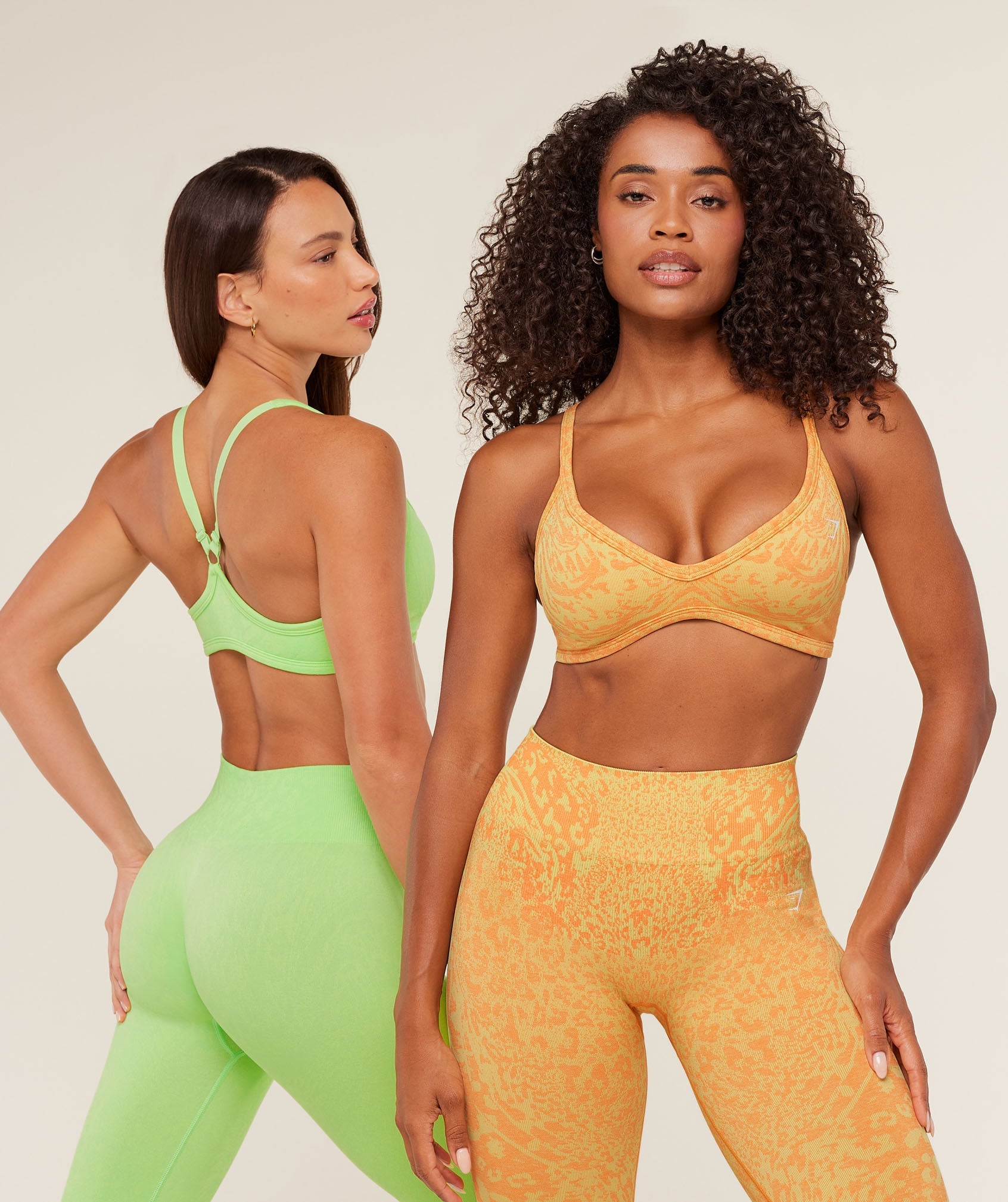 Women's Gymshark Adapt Animal X Whitney Sports Bra Sorbet Yellow