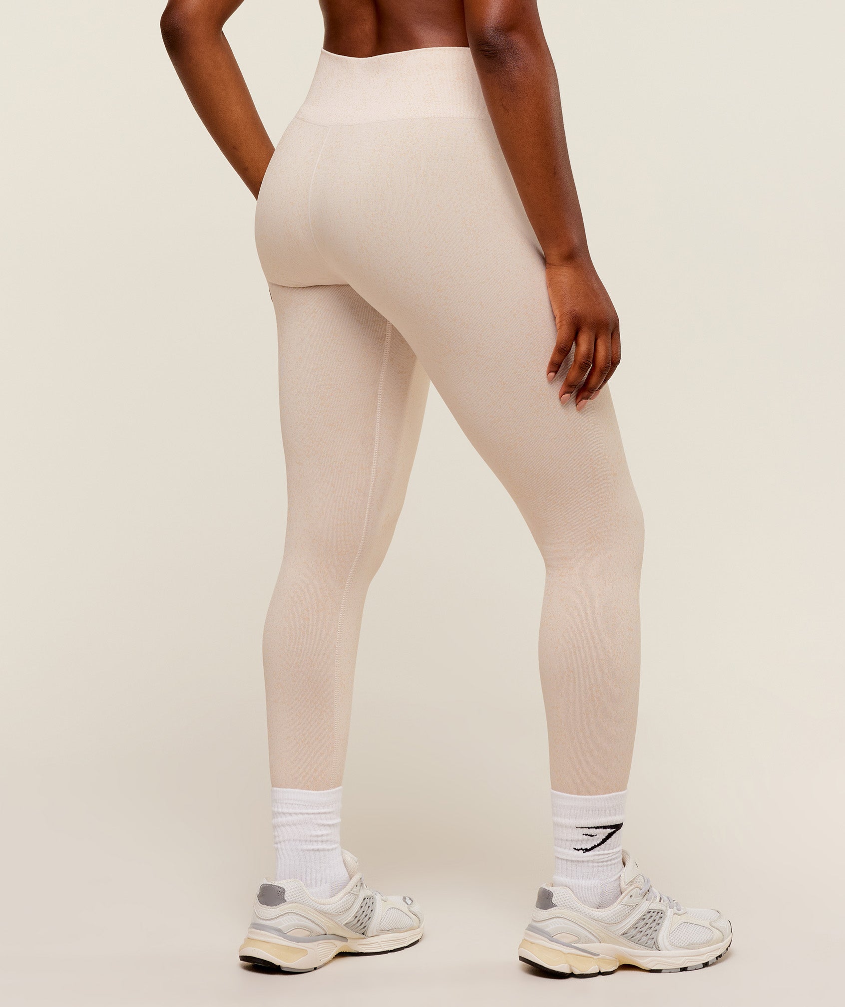 Women's Gymshark Adapt Fleck X Whitney Leggings Mineral | Coconut White