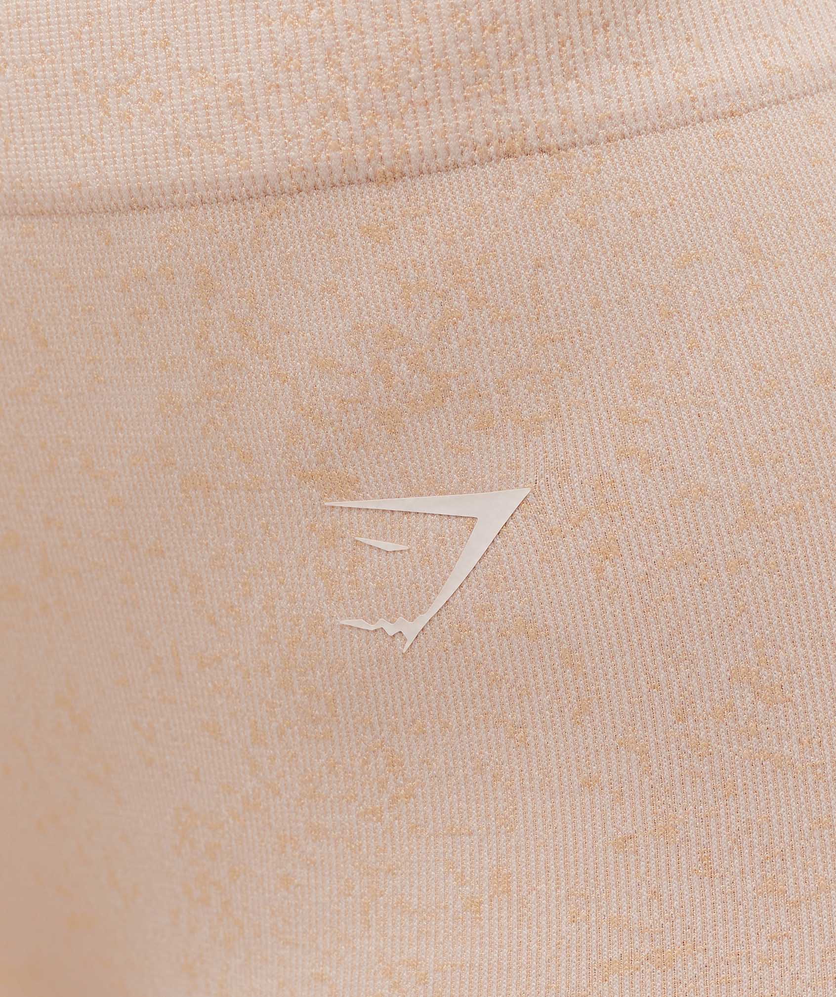 Women's Gymshark Adapt Fleck Seamless Shorts Coconut White